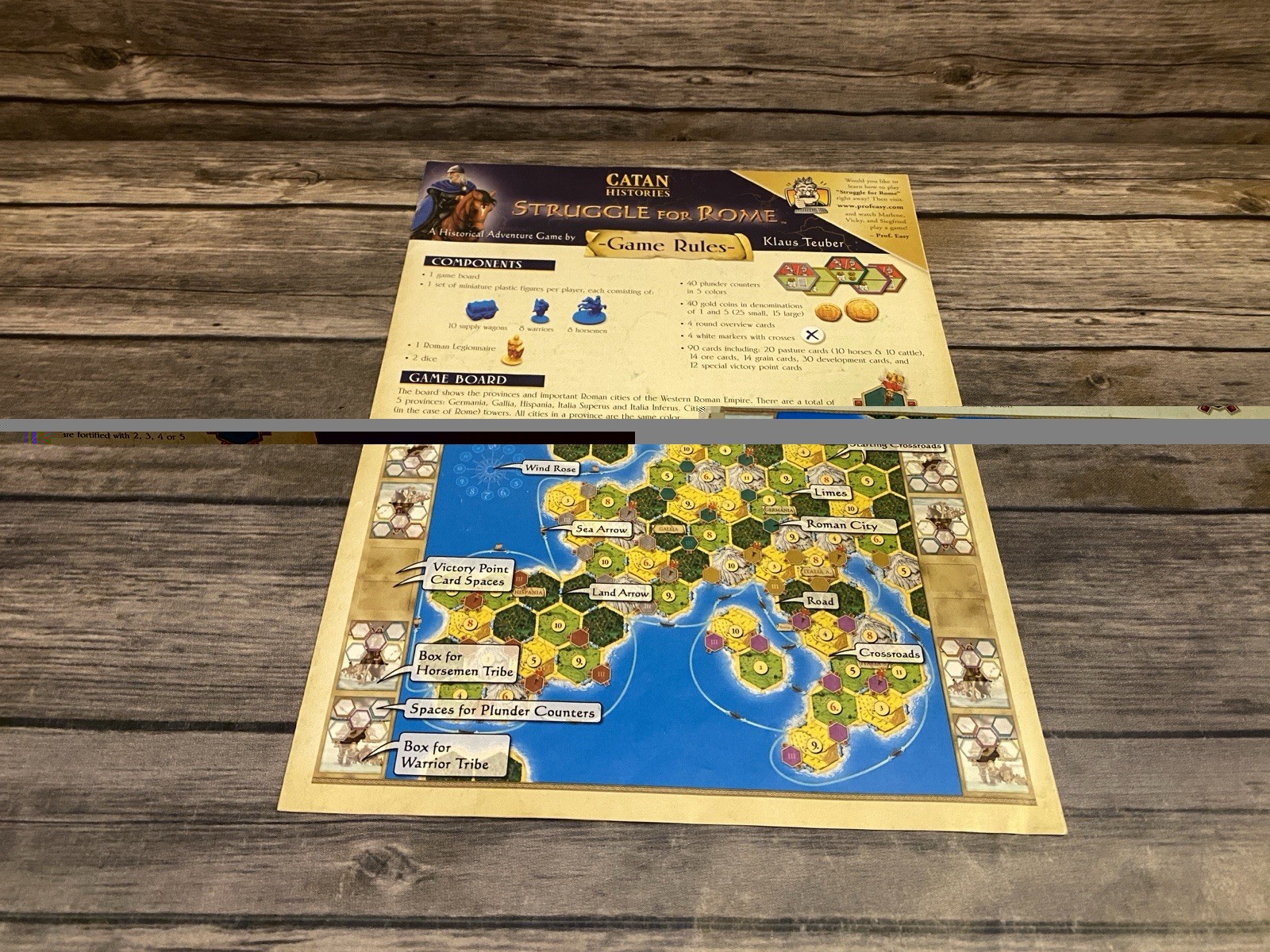 Catan Histories Struggle for Rome COMPLETE Klaus Teuber Mayfair Games 3202