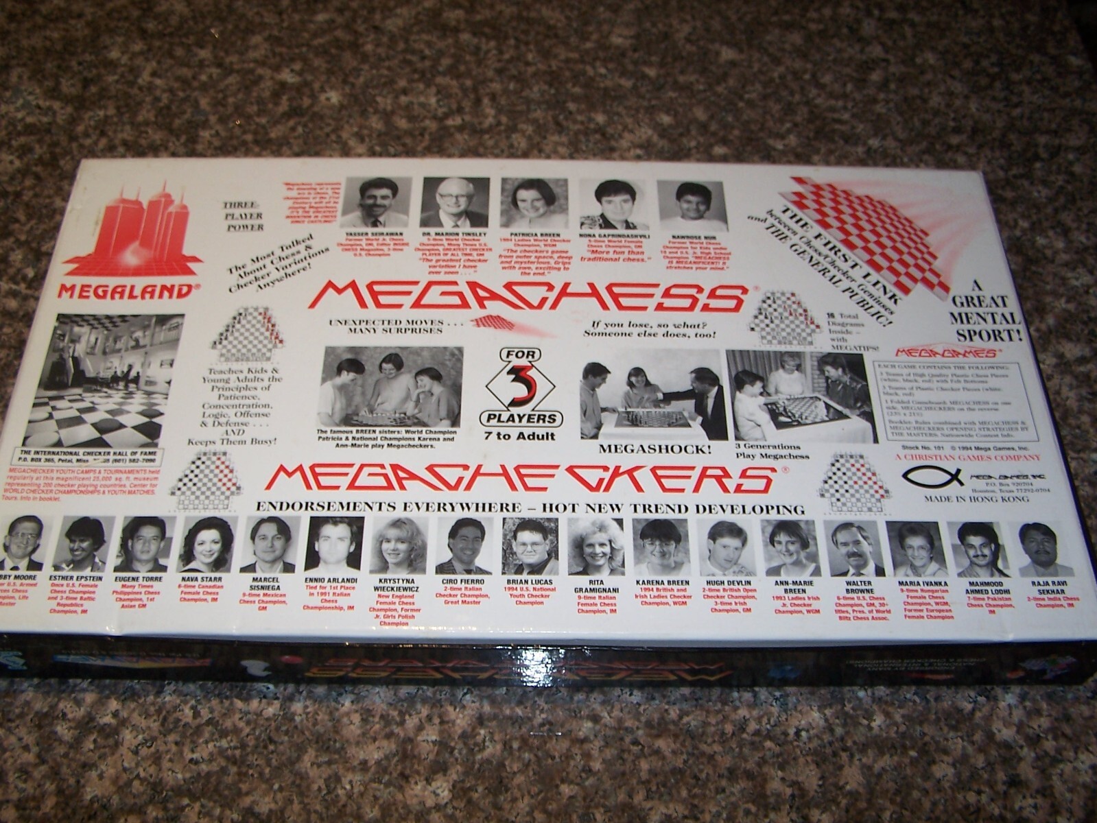 Megachess For 3 Players , With Megacheckers Two Games In One, Board Game – NEW