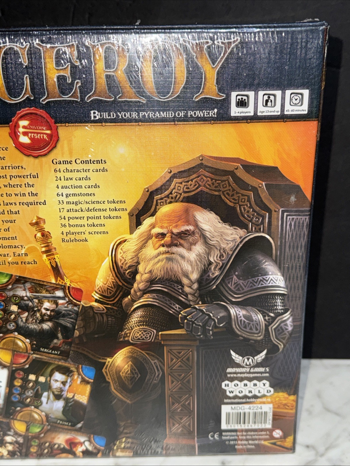 VICEROY 2015 Game board by Mayday Games. New and factory sealed.