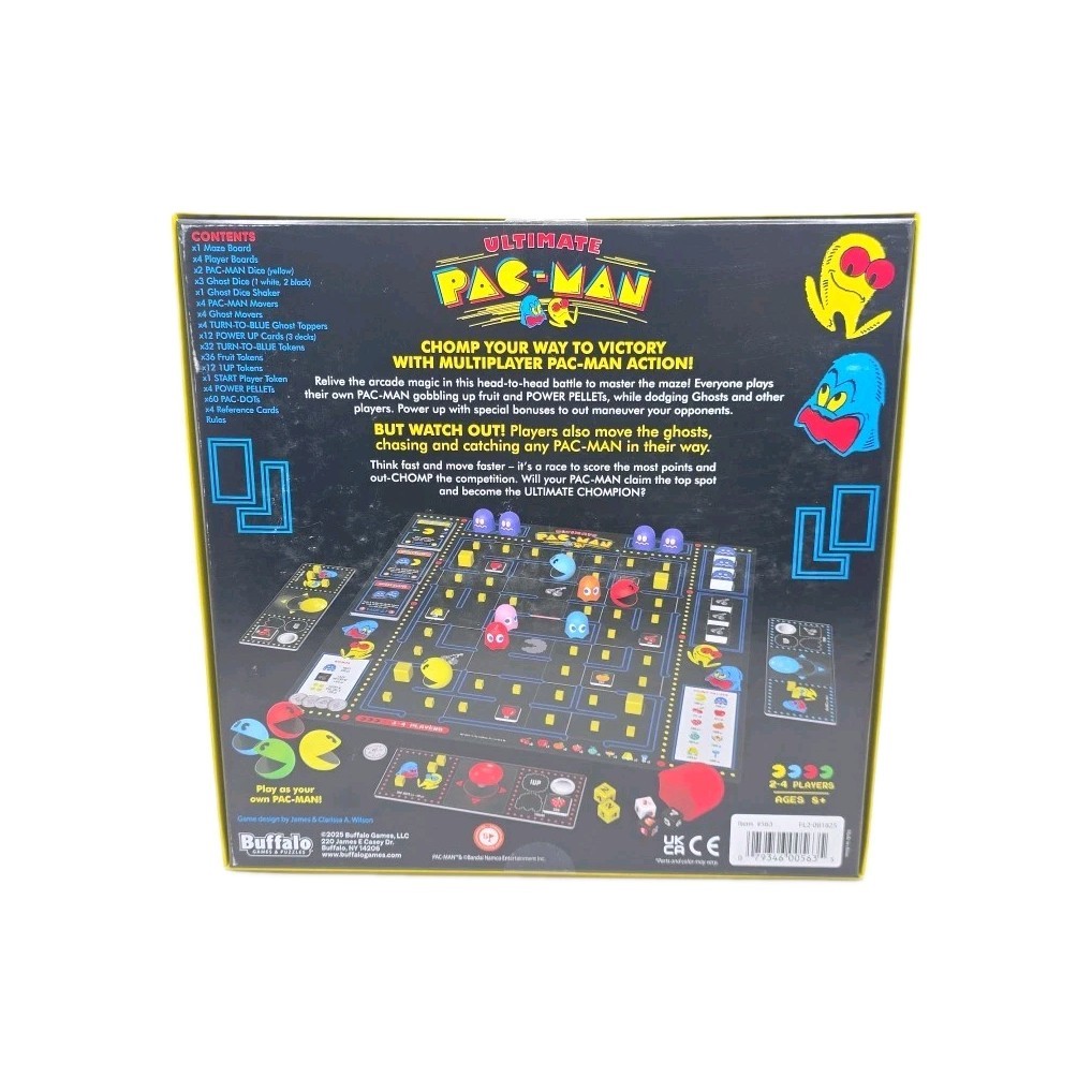 Buffalo Games: Ultimate PAC-MAN Board Game – Retro Arcade Classic – Pre Owned