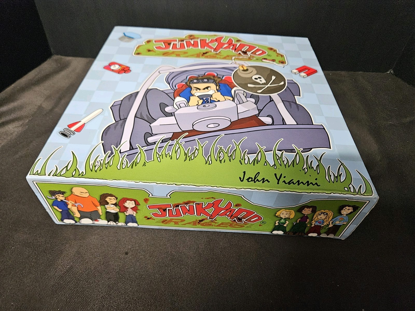 Junkyard Racers Board Game Gen 42 Games Karts 2010 UK Toy 2-8 Players