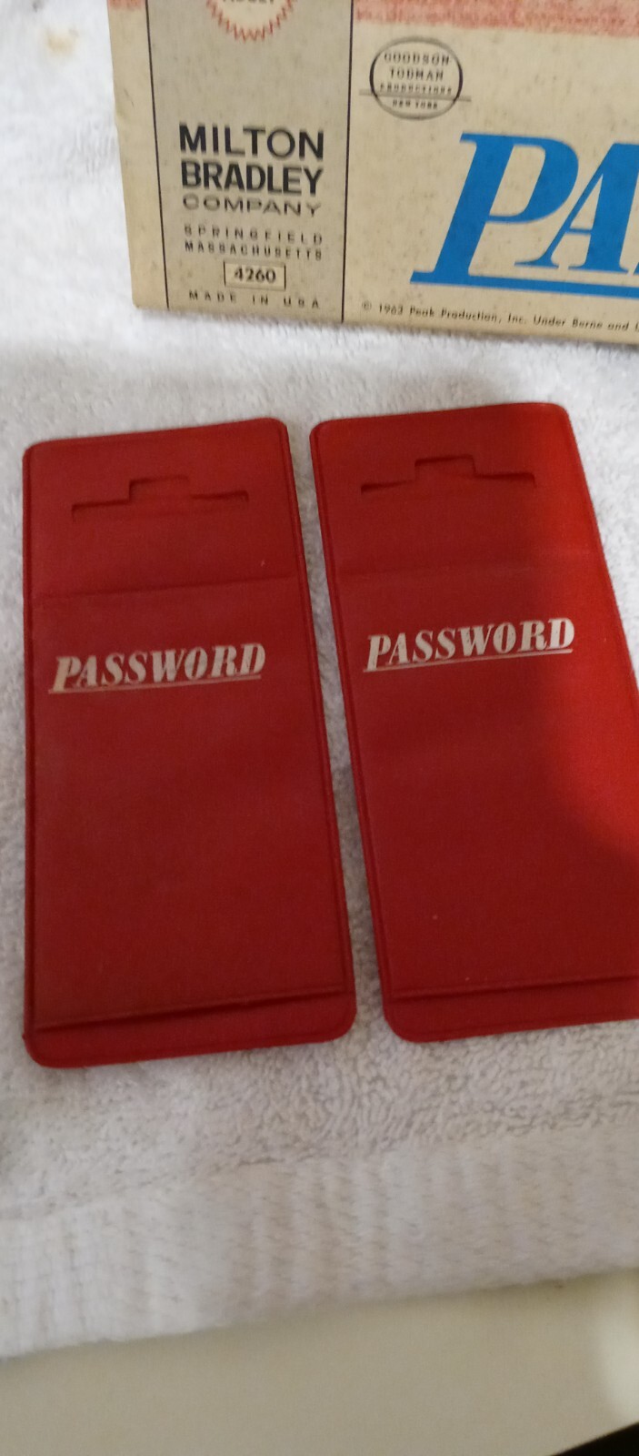 ORIGINAL/VINTAGE, 1963 PASSWORD Game By Milton Bradley Co – Volume Three, #4260