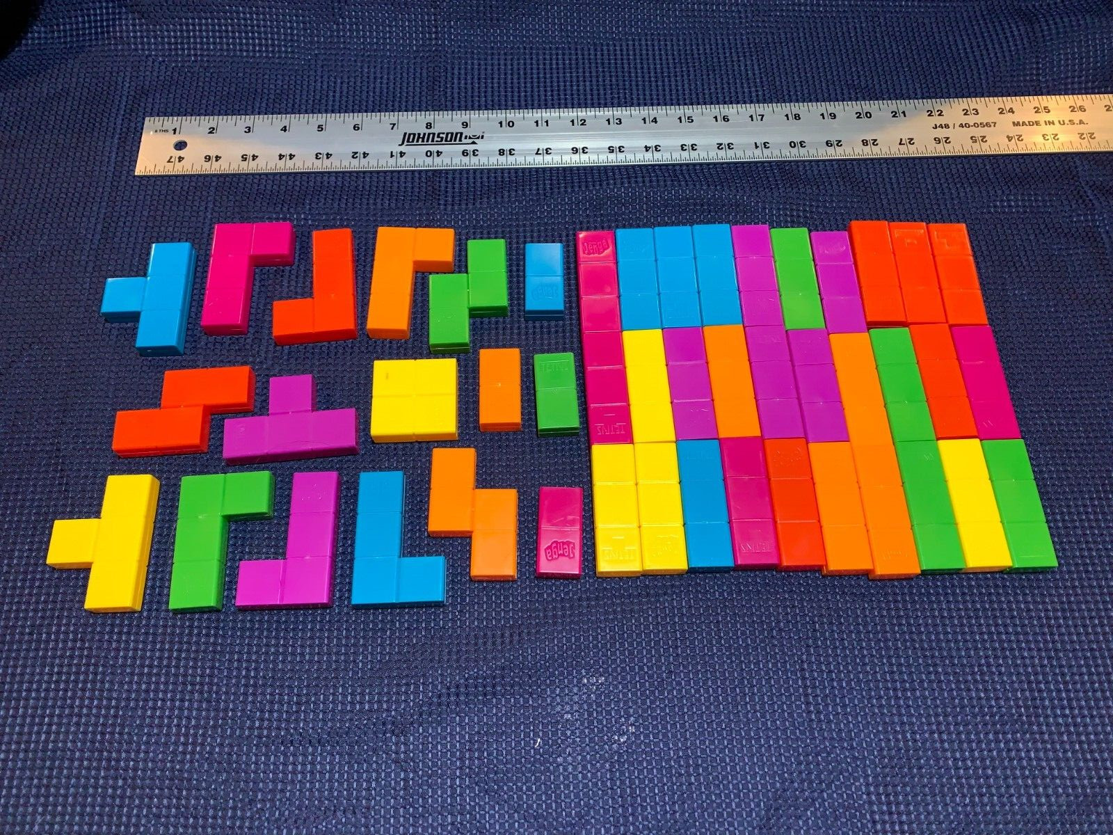 Jenga Tetris Blocks Hasbro Game Complete