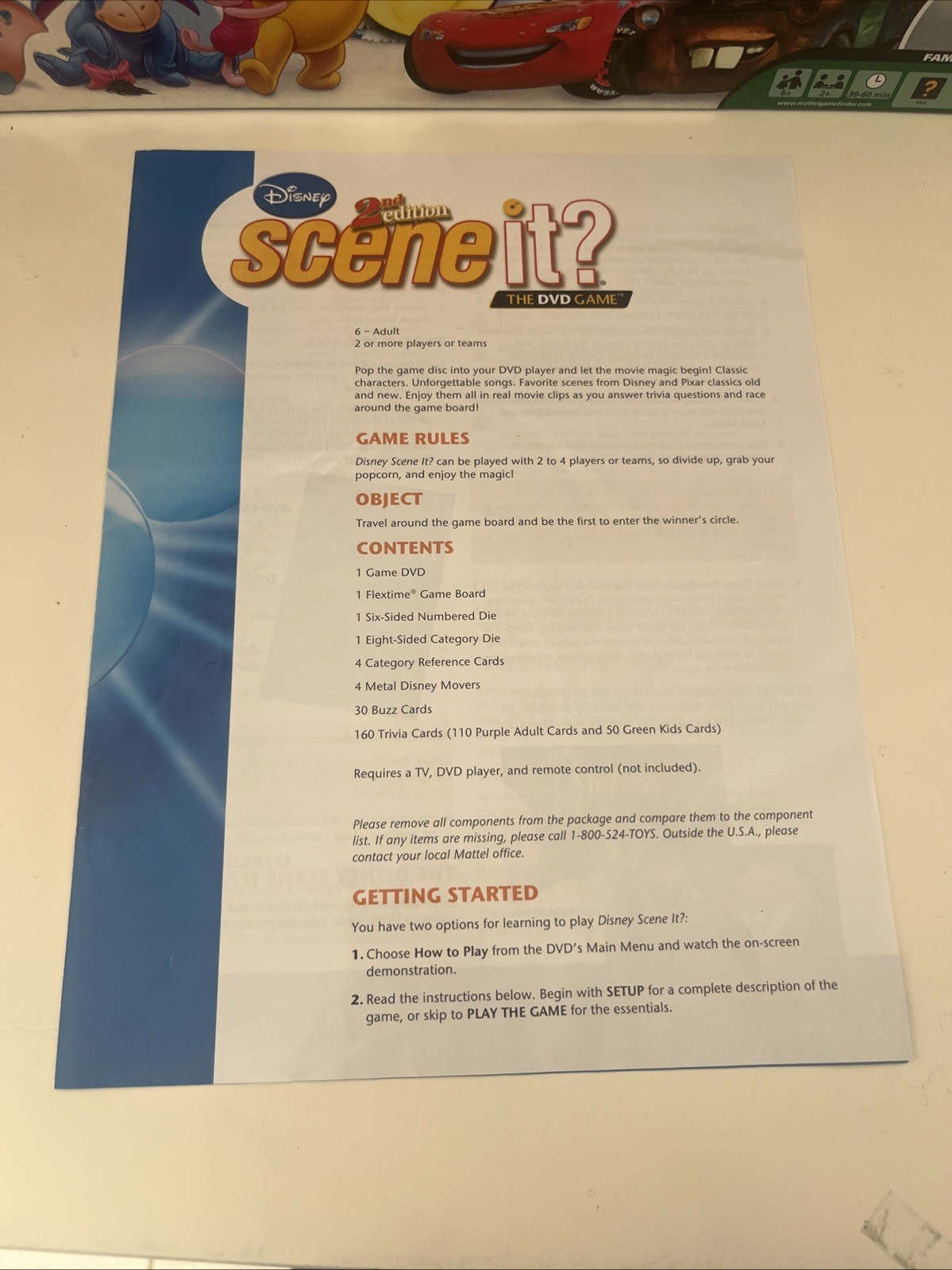 Disney Scene It – DVD Game – 2nd Edition – COMPLETE – ScreenLife – 2007 – Trivia