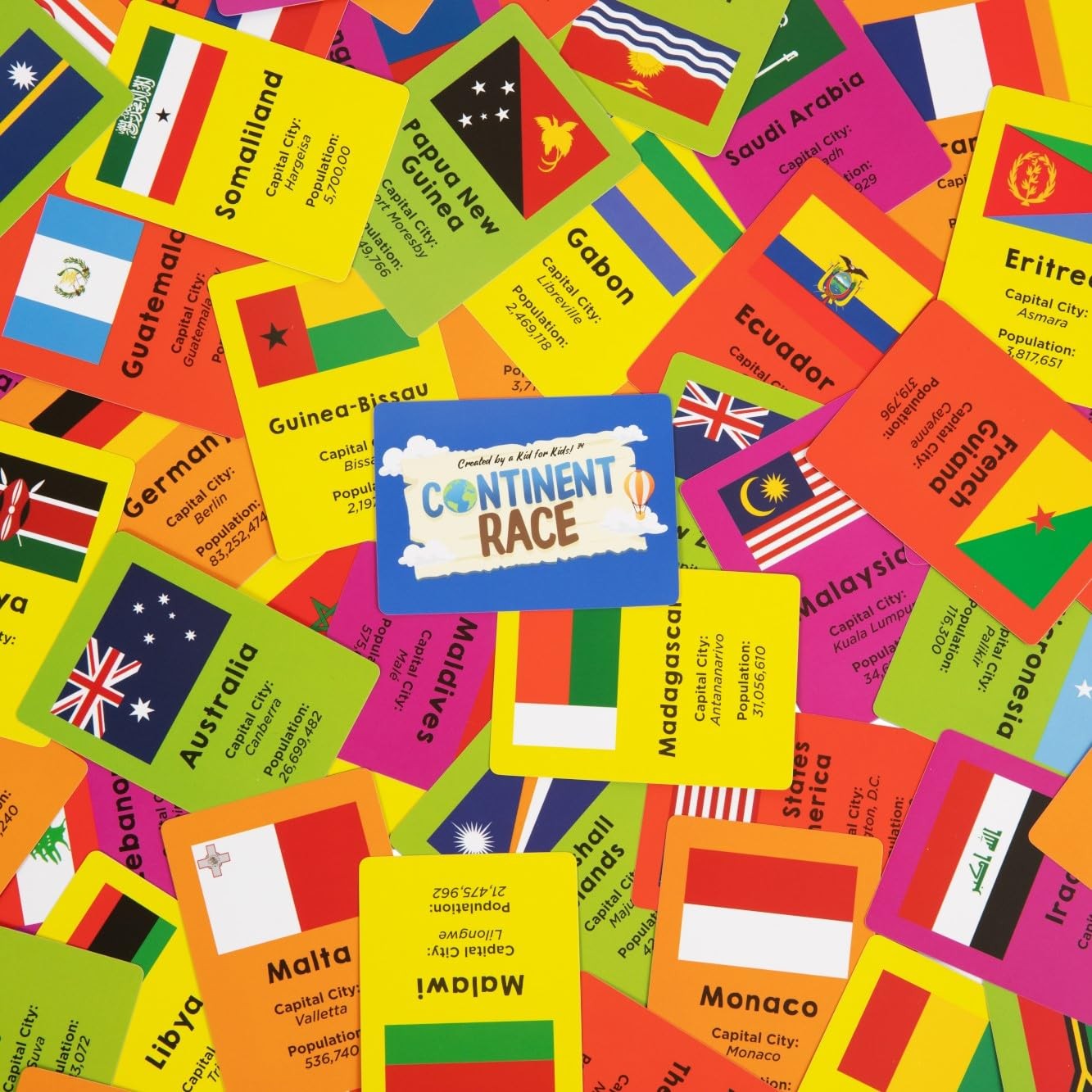 Continent Race Geography Learning Educational Game for Kids 7 Years and Up Tr…