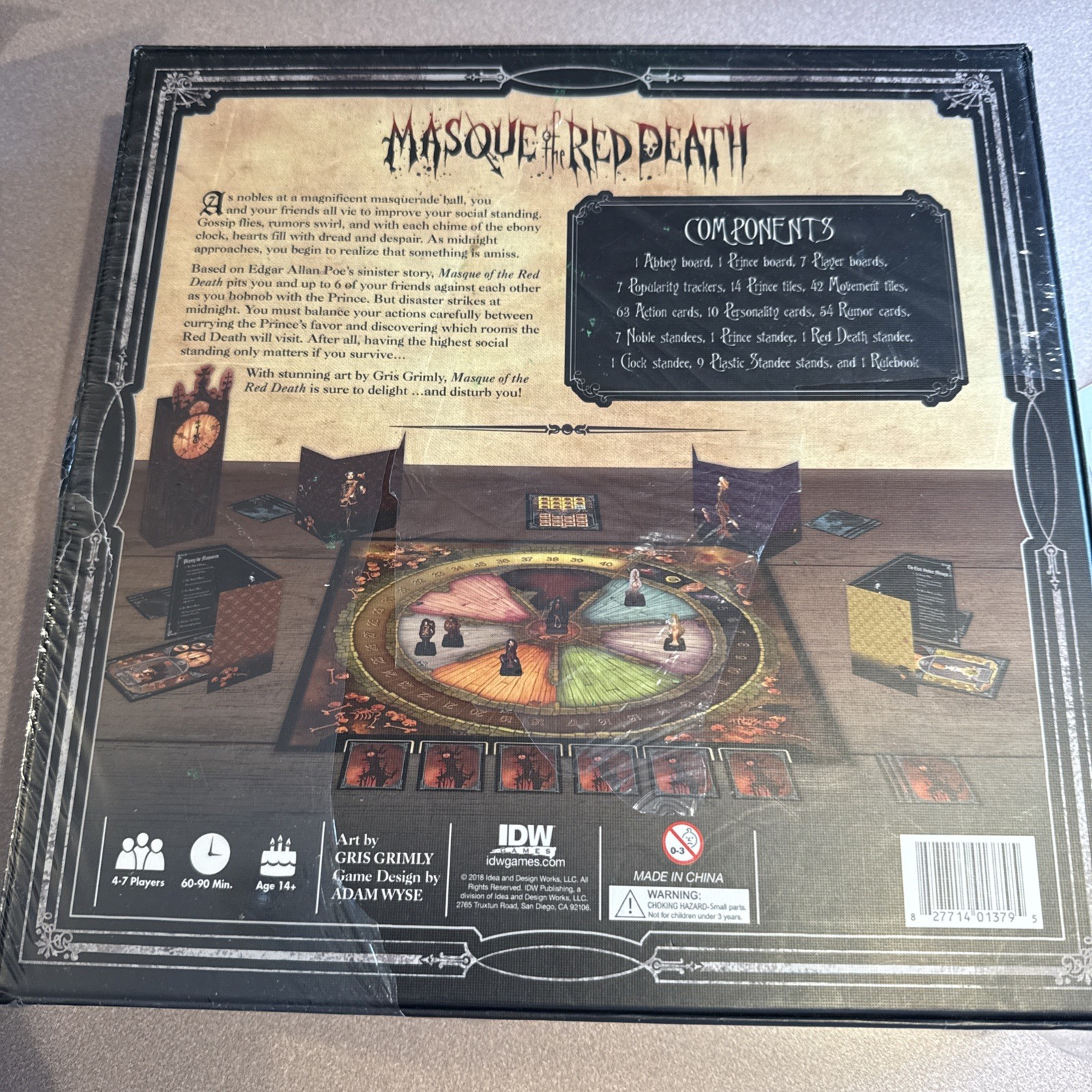 Edgar Allan Poe Masque of the Red Death Board Game Horror Gothic NEW