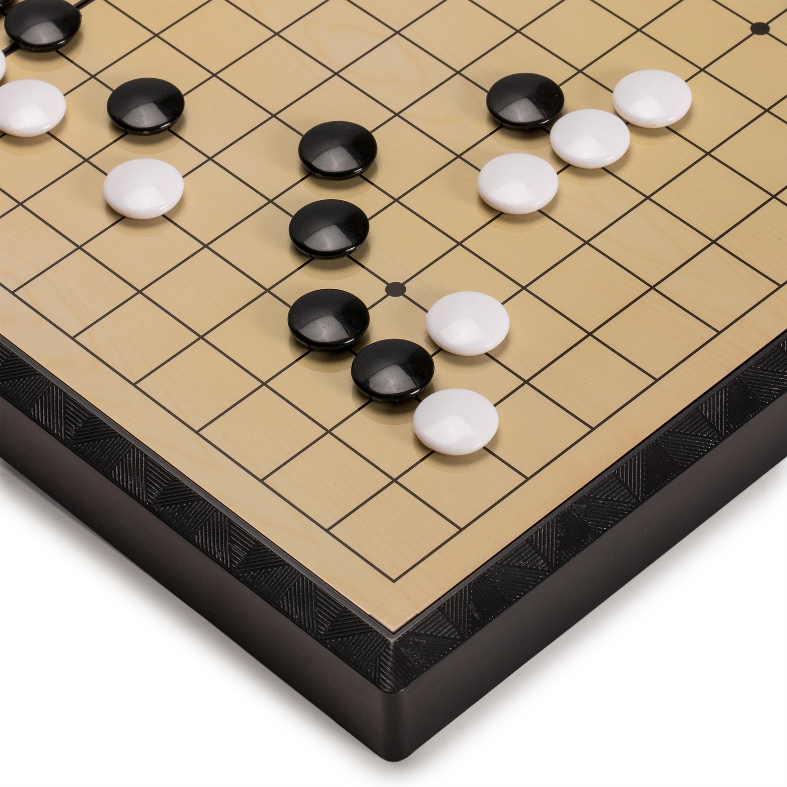 Large Magnetic 19×19 Go Game Set Board (14.6-Inch) with Single Convex Stones