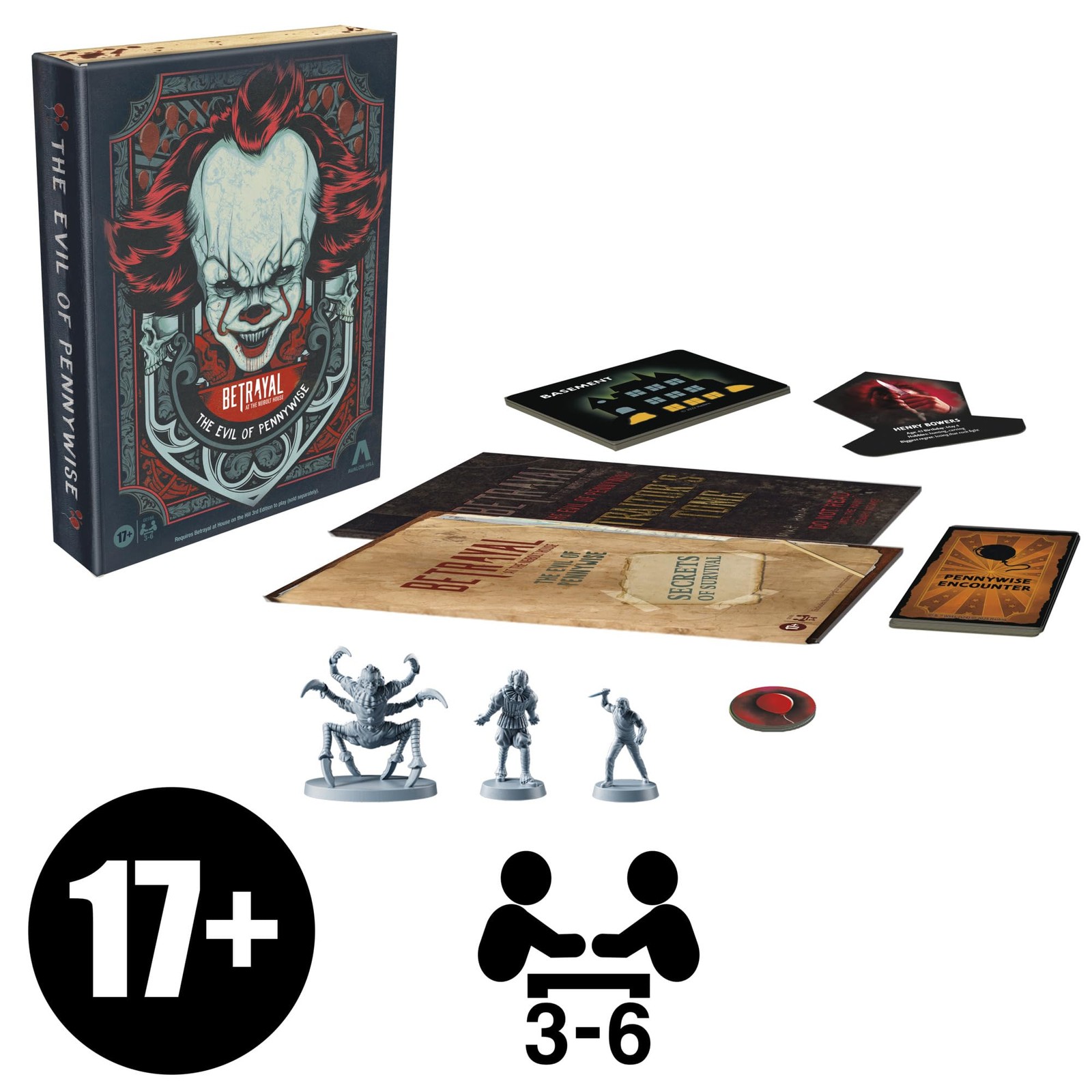 Hasbro Gaming Betrayal at the Neibolt House: The Evil of Pennywise Expansion …