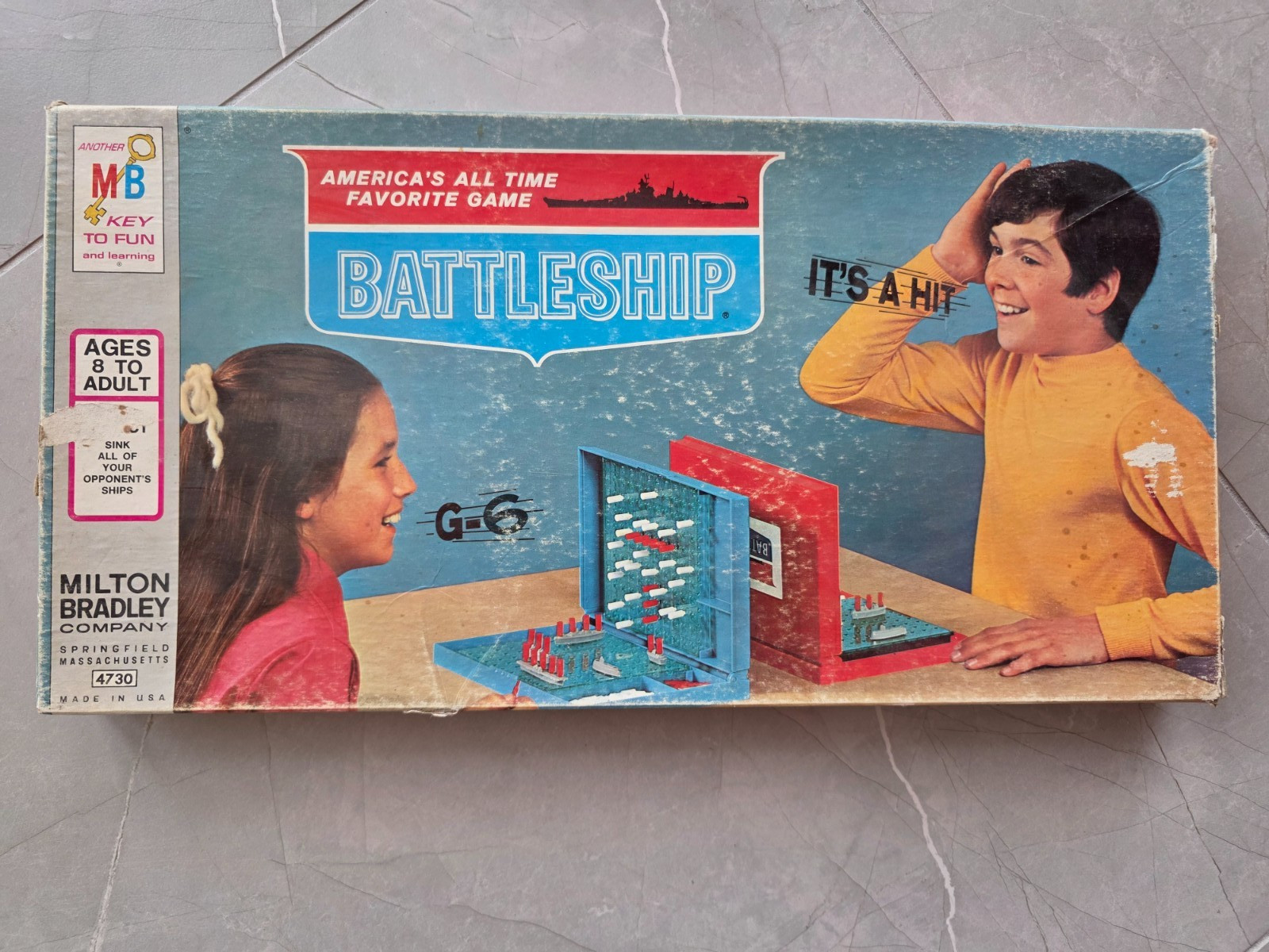 1971 Battleship Game by Milton Bradley Complete in Good Condition FREE SHIPPING