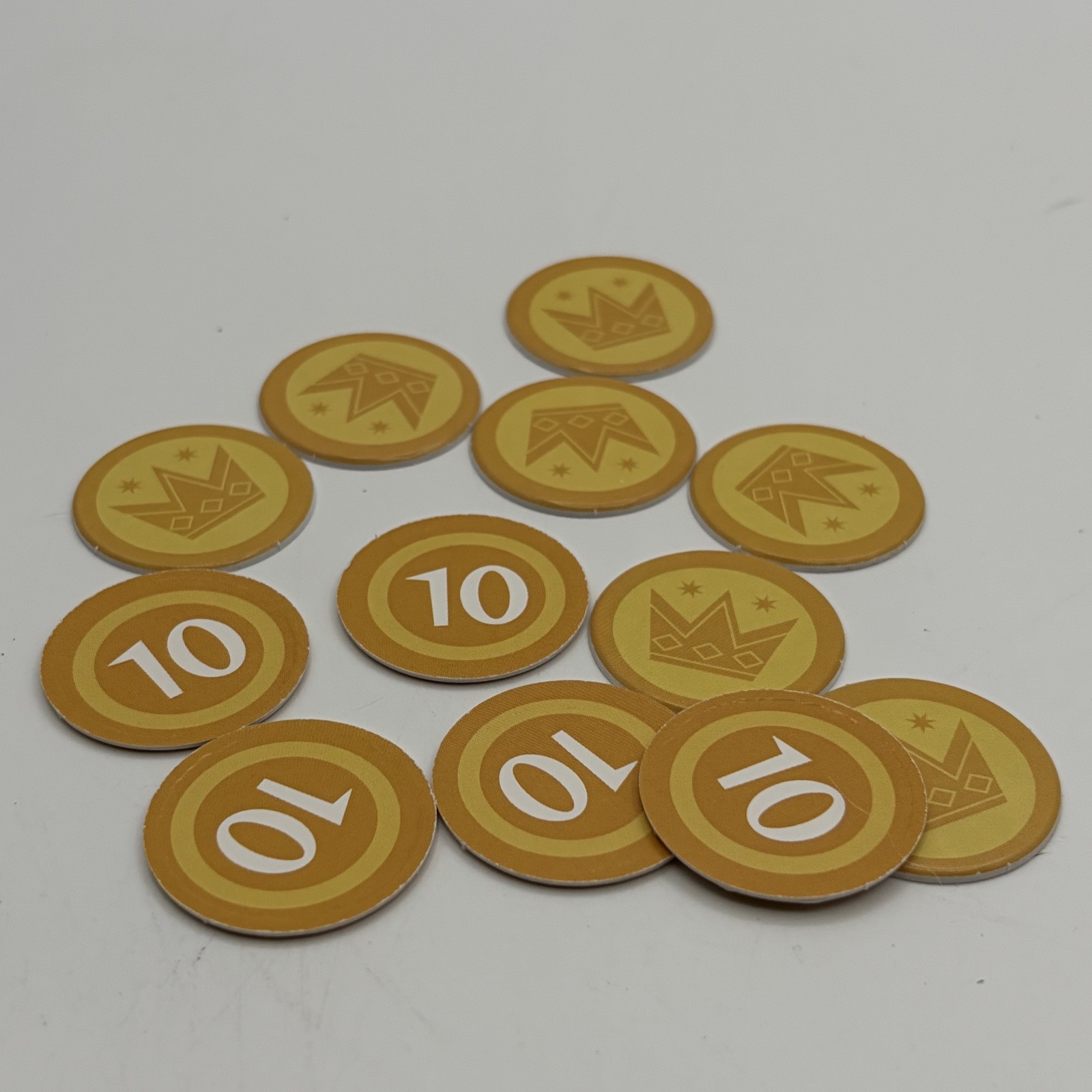 Machi Koro Bright Lights Big City IDW Games Replacement Parts 12 Coins 10 Value