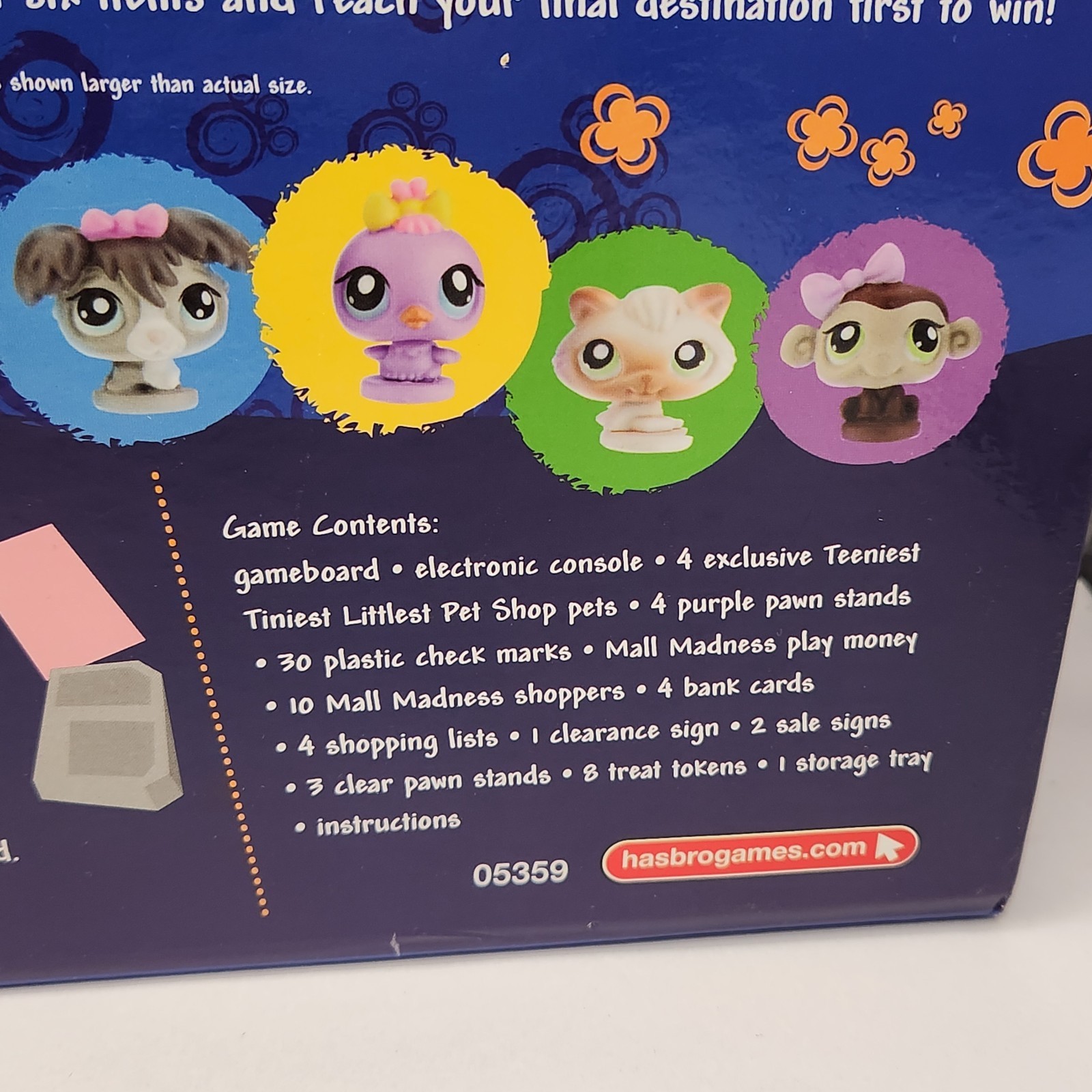 Littlest Pet Shop Mall Madness Game COMPLETE Milton Bradley Animals LPS Shopping
