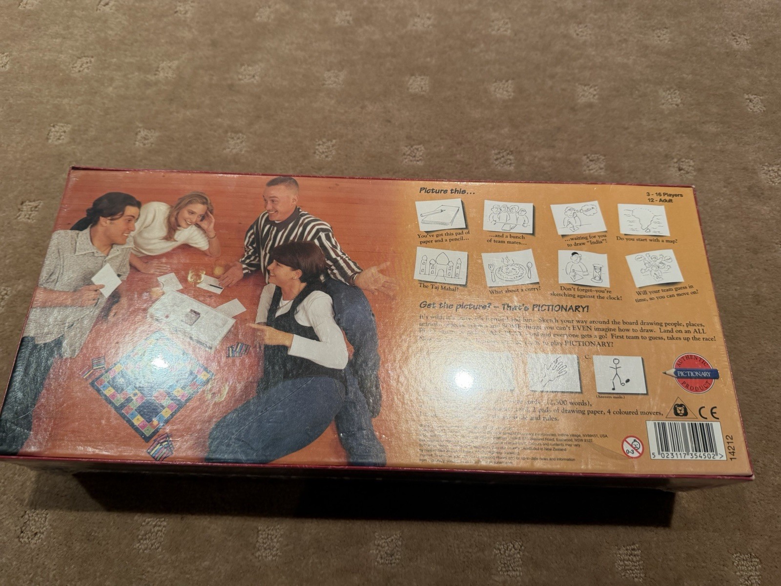 PICTIONARY THE GAME OF QUICK DRAW BRAND NEW IN BOX SEALED 1996