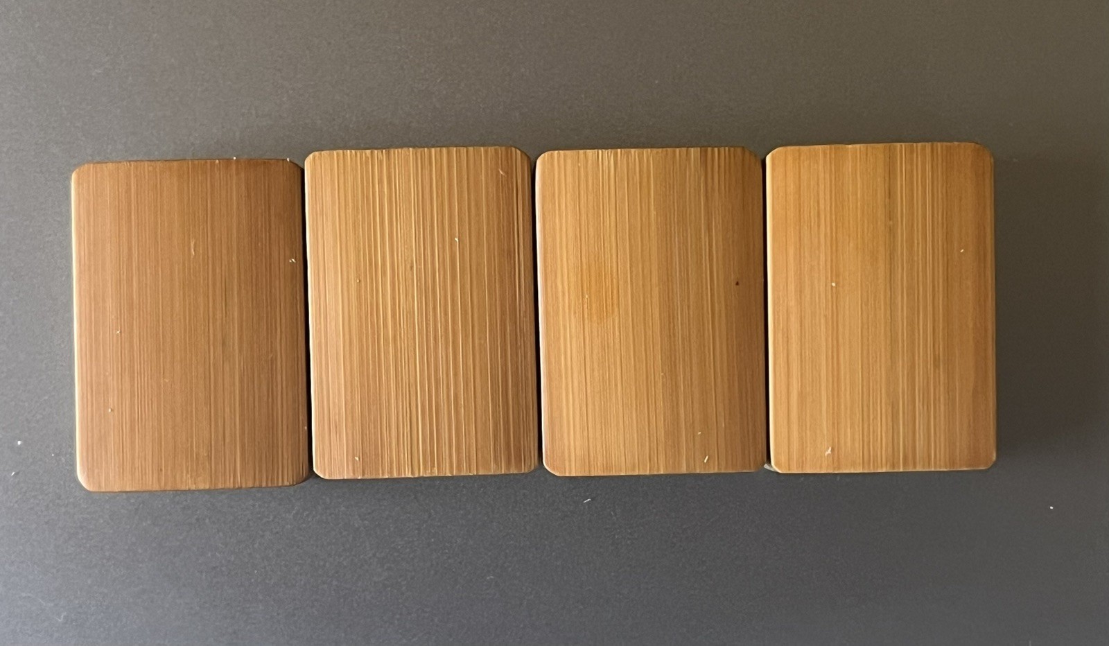 lot of 4 Vtg 1920s Mahjong Bone/Bamboo Replacement Tiles 2 CRAK – thick bone