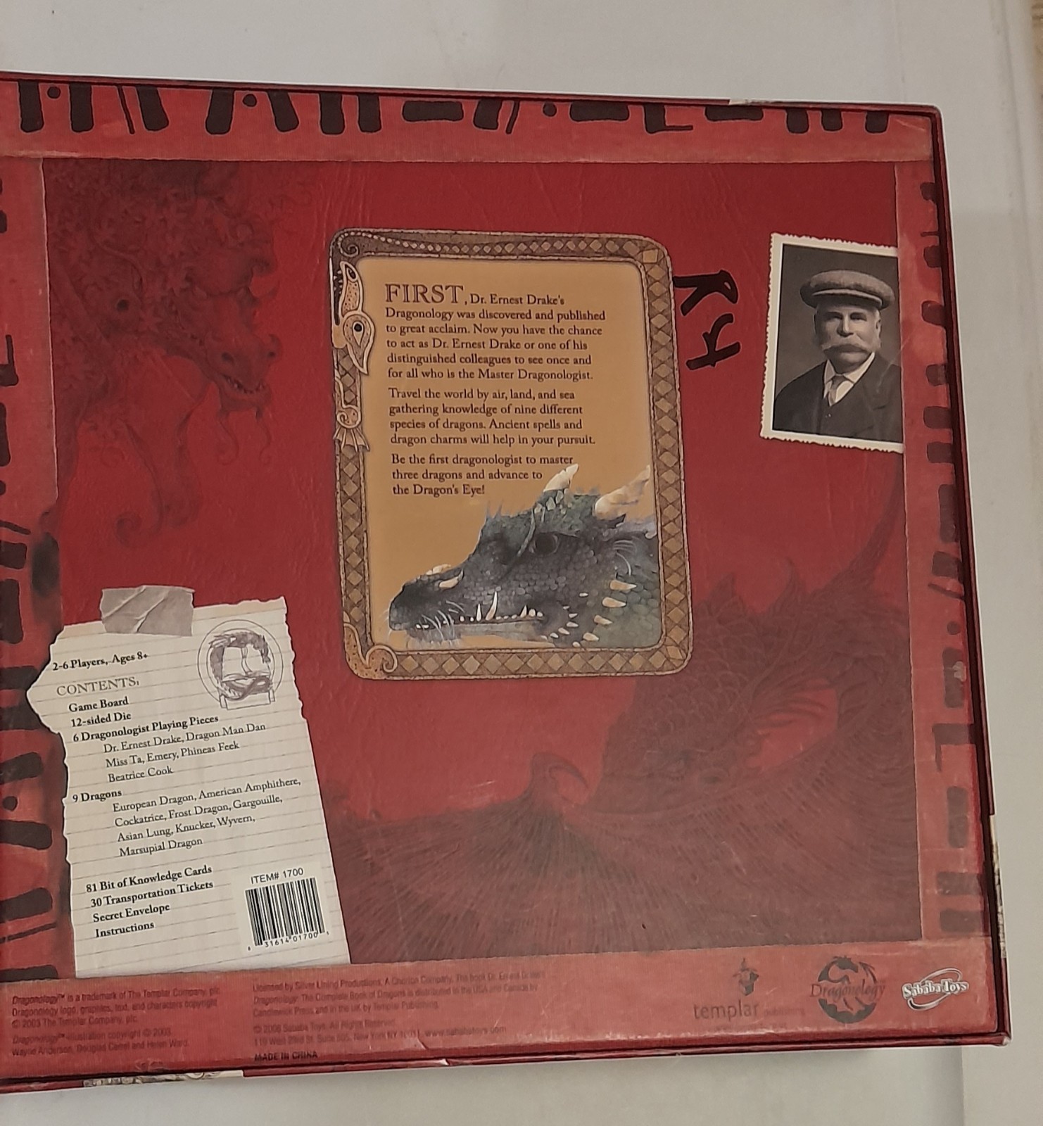 Dragonology The Game 2006 Sababa Toys Fantasy Board Game 100% Complete