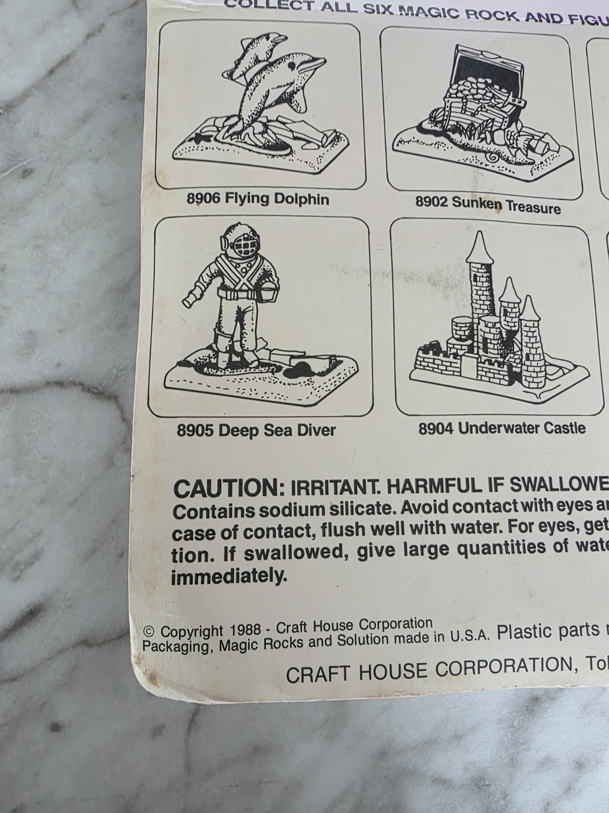 Vintage 1988 Avalon Magic Rocks Kit #8903 Mermaid Figurine Sealed NOS Craft…