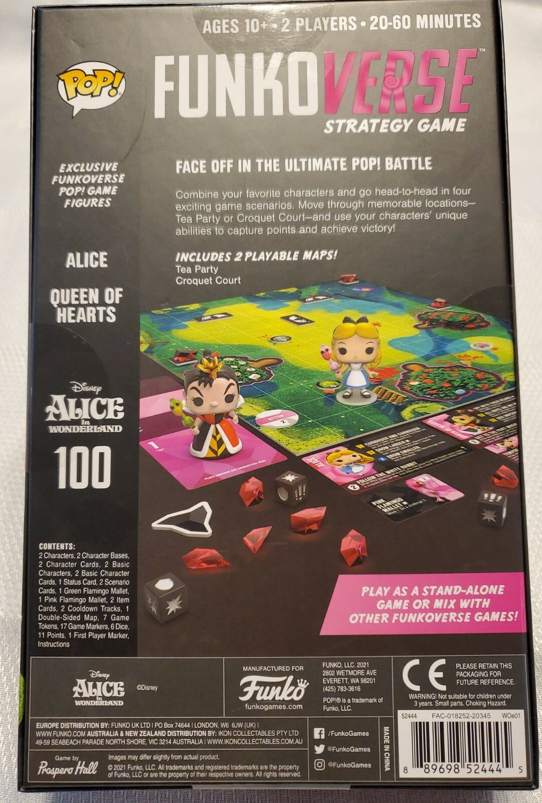 POP Funkoverse 2021 Alice In Wonderland Disney Strategy Game Funko Games SEALED