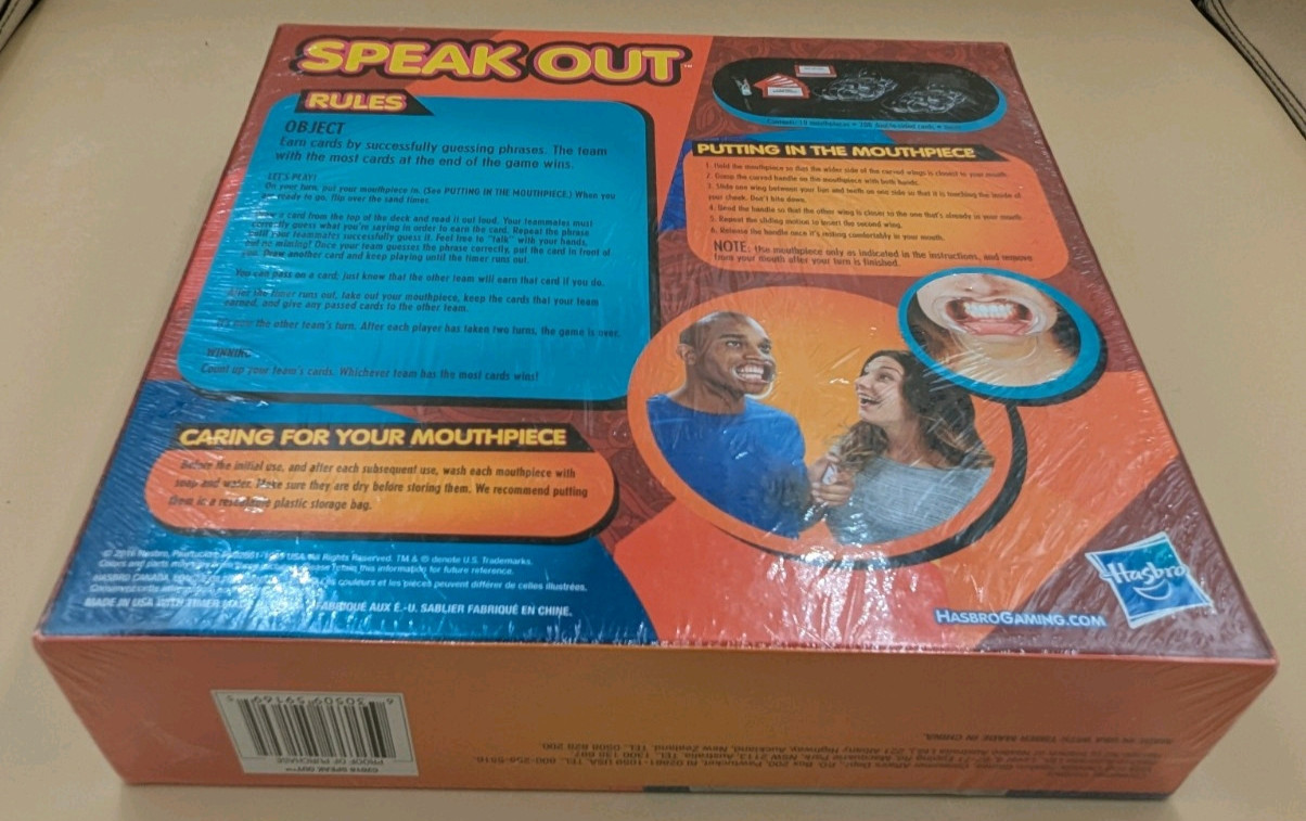 Hasbro Speak Out Game Challenge Card Game Brand New Sealed