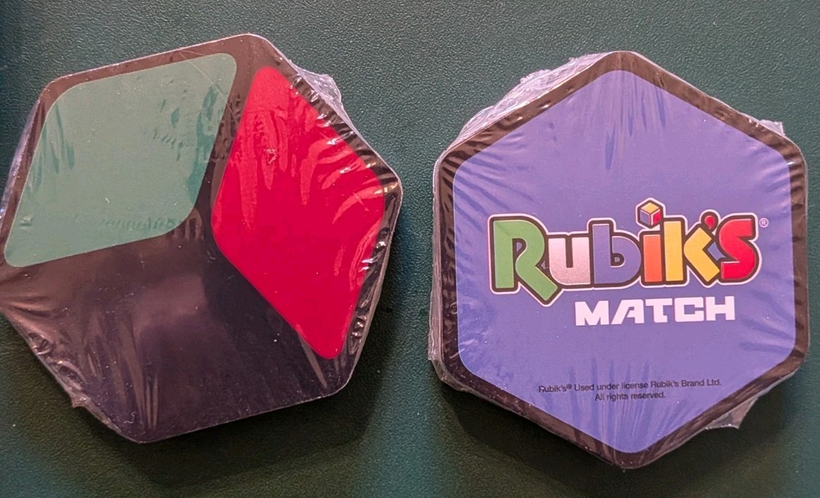 Rubik’s Match Card Game Tin Case Fun Brain Teaser t University New