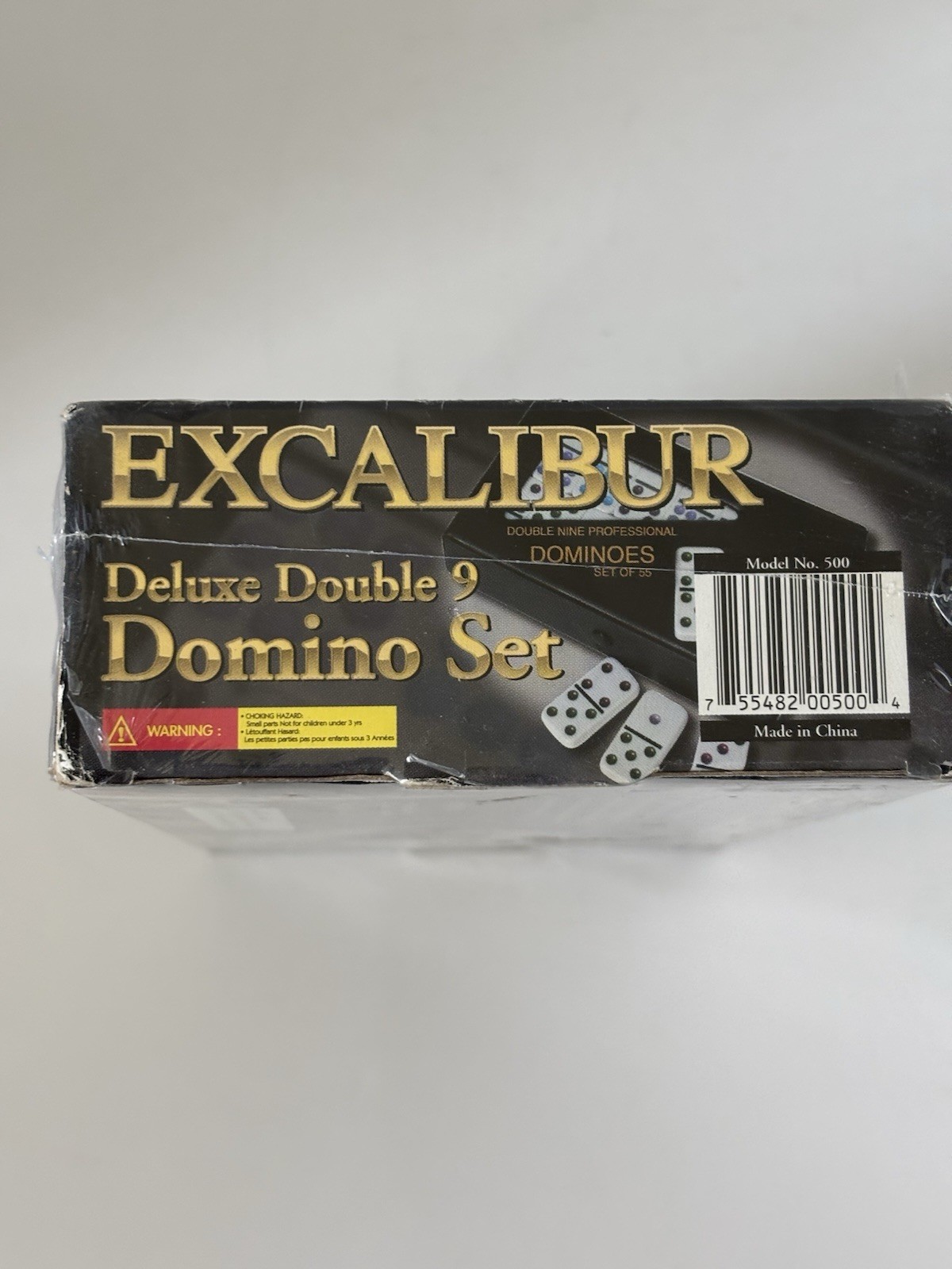Excalibur Deluxe Double 9 Domino Set, Unused in Original Shrink-Wrap