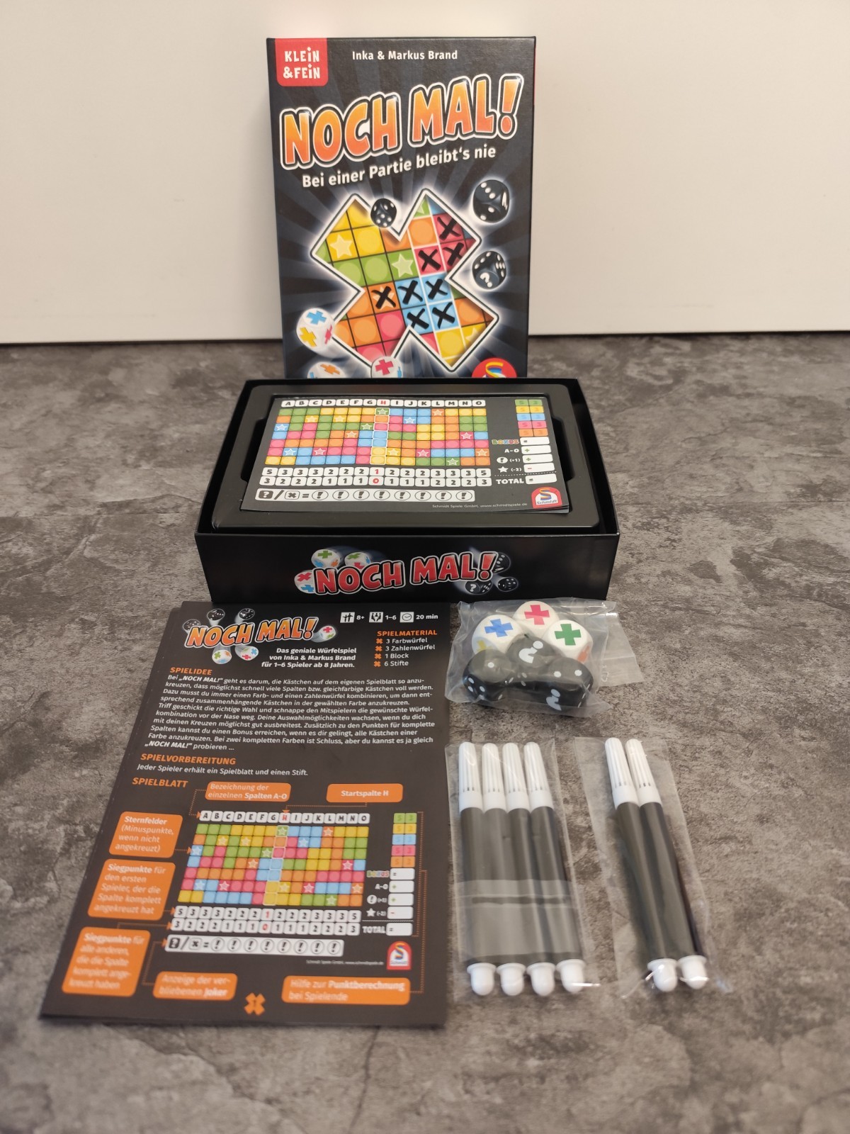 Again – dice game – family game – Schmidt Spiele Verlag