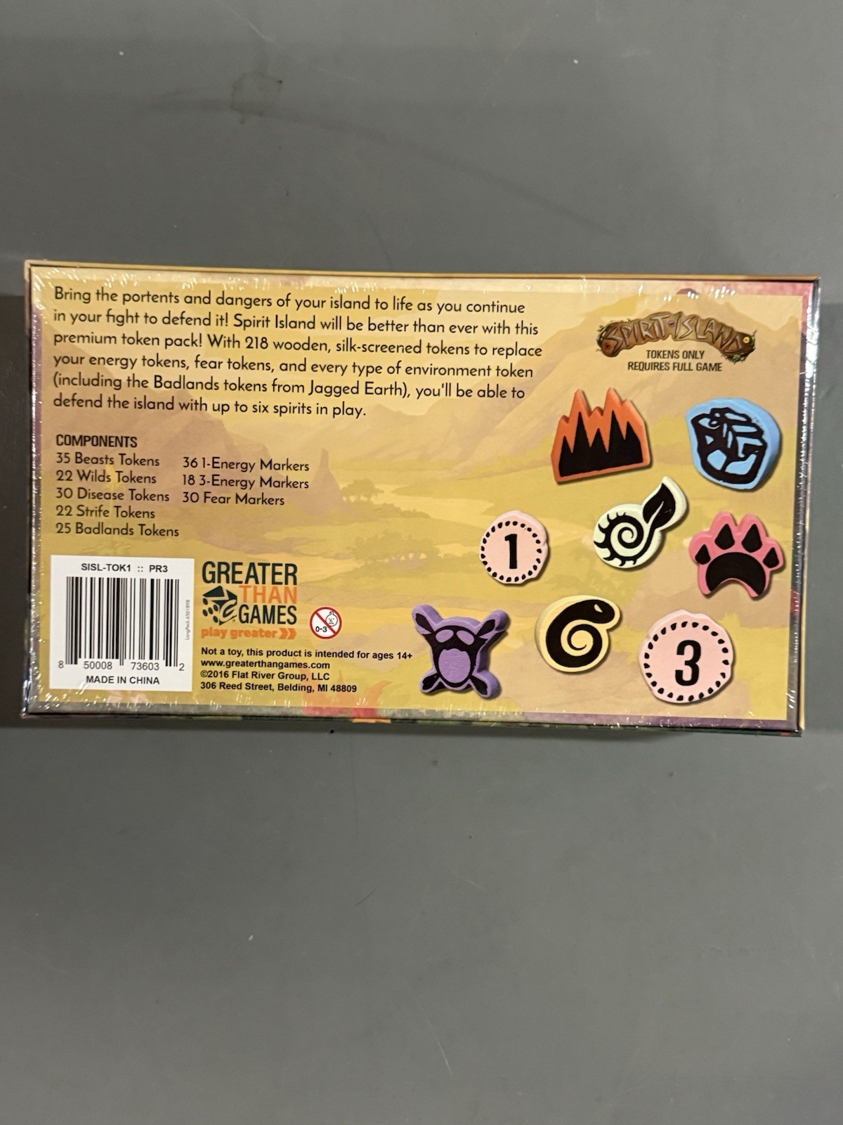 Spirit Island Premium Token Pack Upgrade Tokens Greater Than Games New