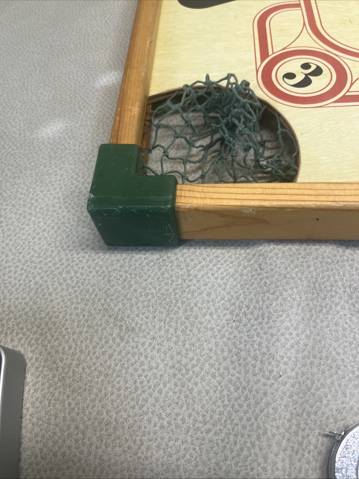 Carrom Double Sided Game Board With Attached Hanger. Game Room/man Cave.
