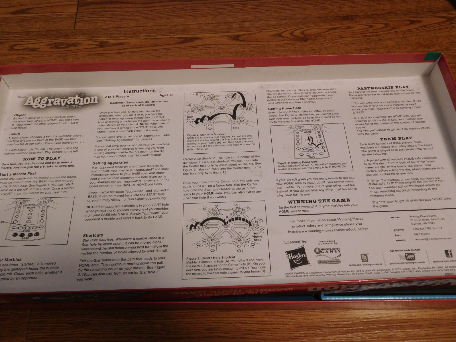 Winning Moves Classic Aggravation #1180 2013 – Ages 6+ | 2-6 players