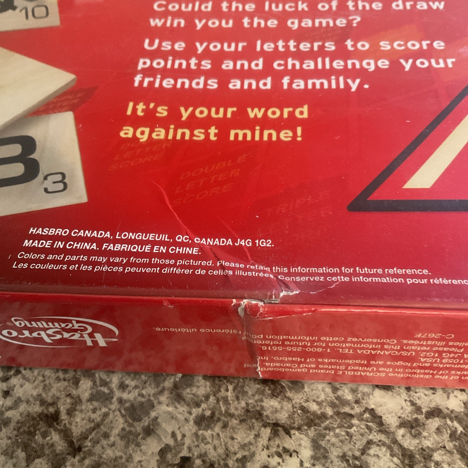 Scrabble Crossword Game Hasbro Gaming 2013 Brand New Sealed