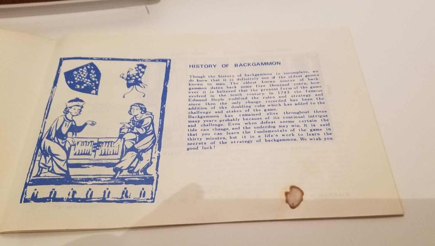 Backgammon Game Set in Case Complete