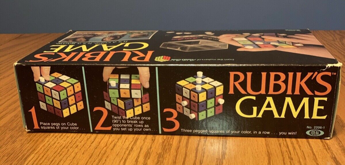 Vintage Rubik’s Cube Game 1982 Ideal Toy Corp Strategy