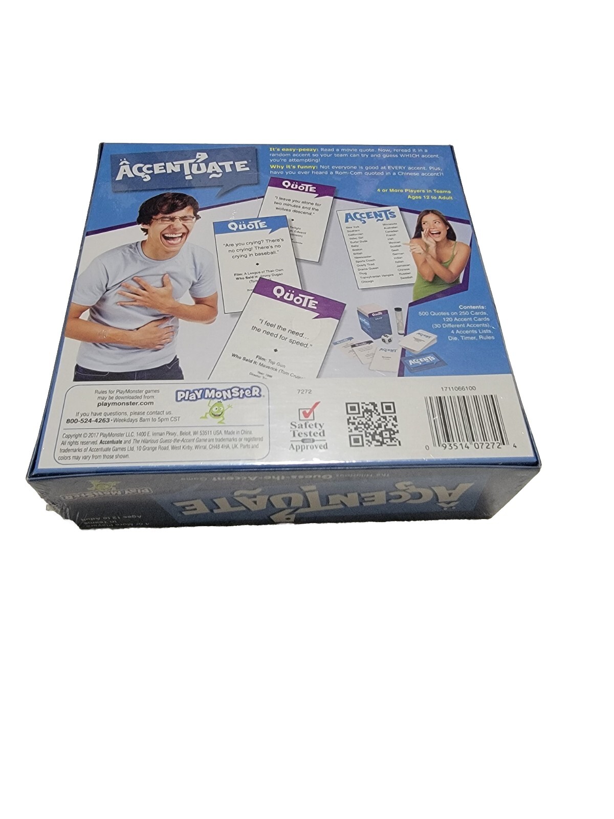 Play Monster Accentuate Hilarious Game Guess The Accent Ages 12+ New Sealed