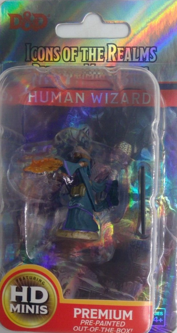 DUNGEONS & DRAGONS ICONS PREMIUM MINIATURES ~ HUMAN FEMALE WIZARD