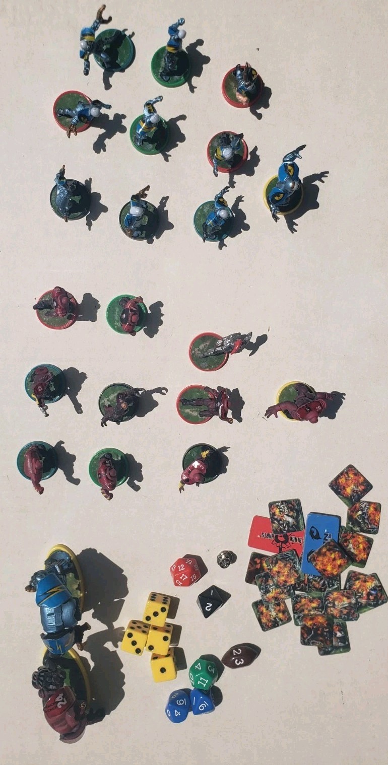 Vintage Battle Ball Future Football Game Replacement Pieces Figures Dice