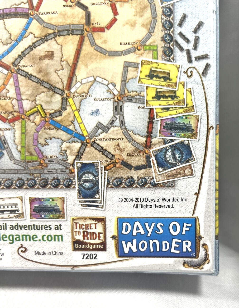 NEW 2019 UNOPENED SEALED RETIRED DAYS OF WONDER TICKET TO RIDE EUROPE BOARD GAME