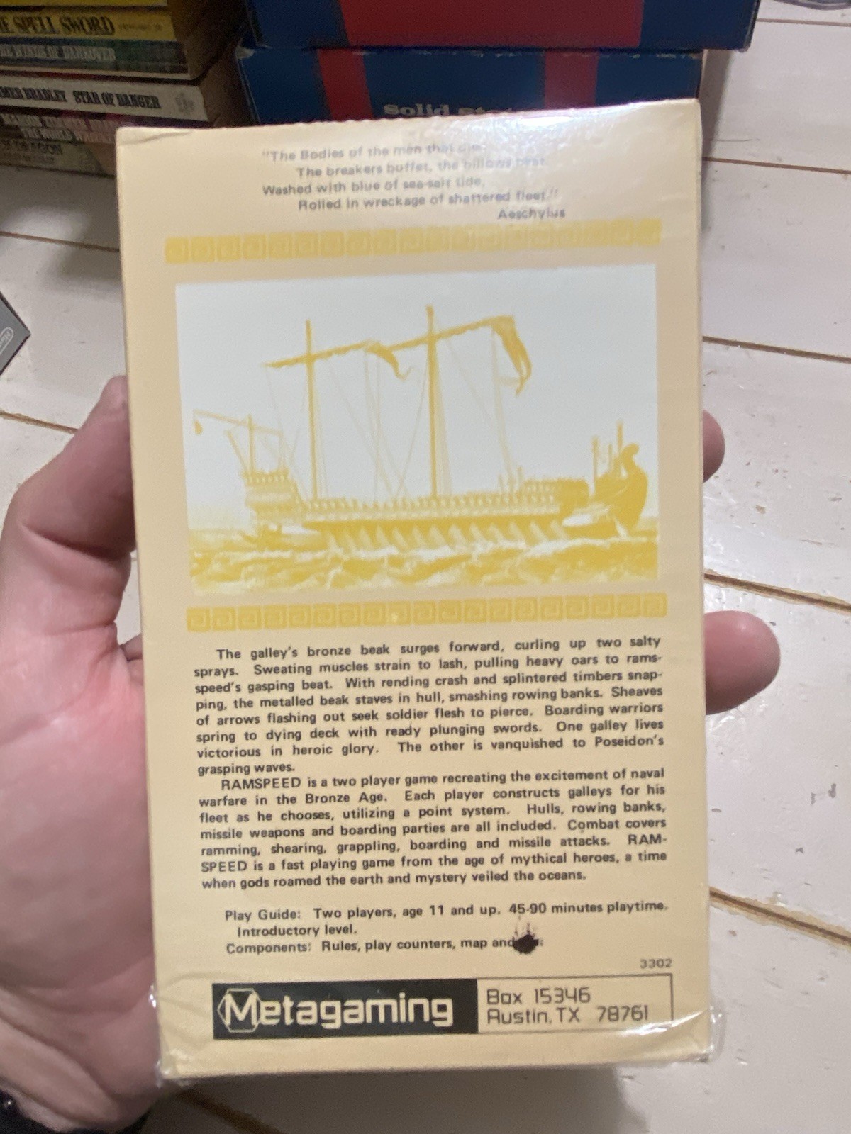 Ram Speed (Metagaming, Microhistory 2) — COMPLETE, UNPUNCHED