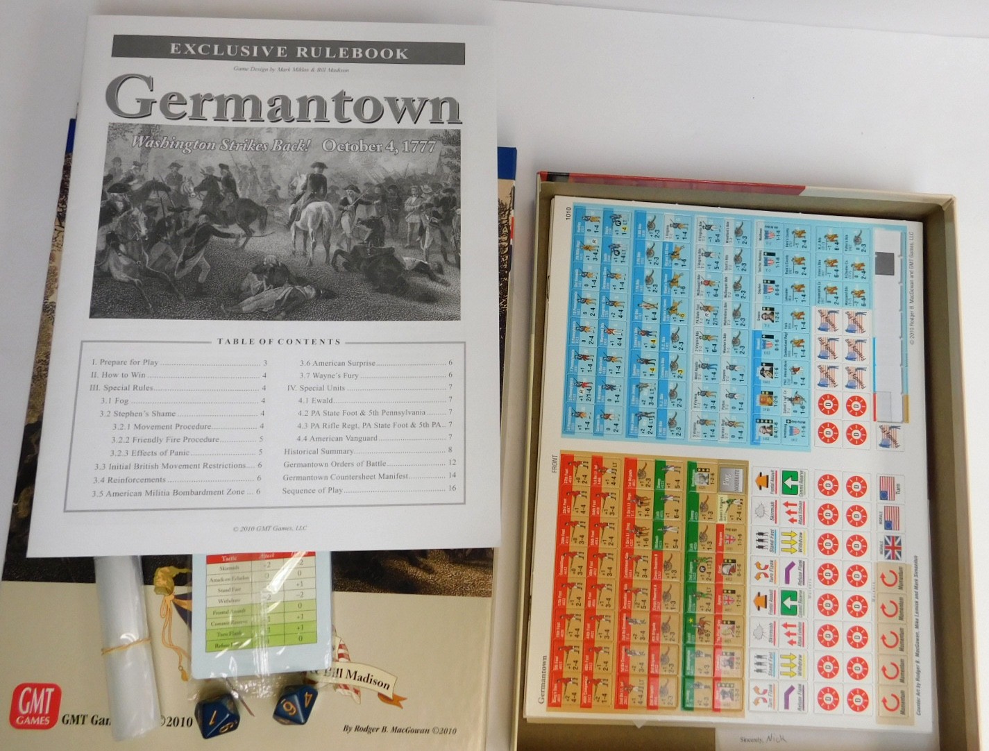 Germantown Battles American Revolution Series Volume V GMT NoRepl counters