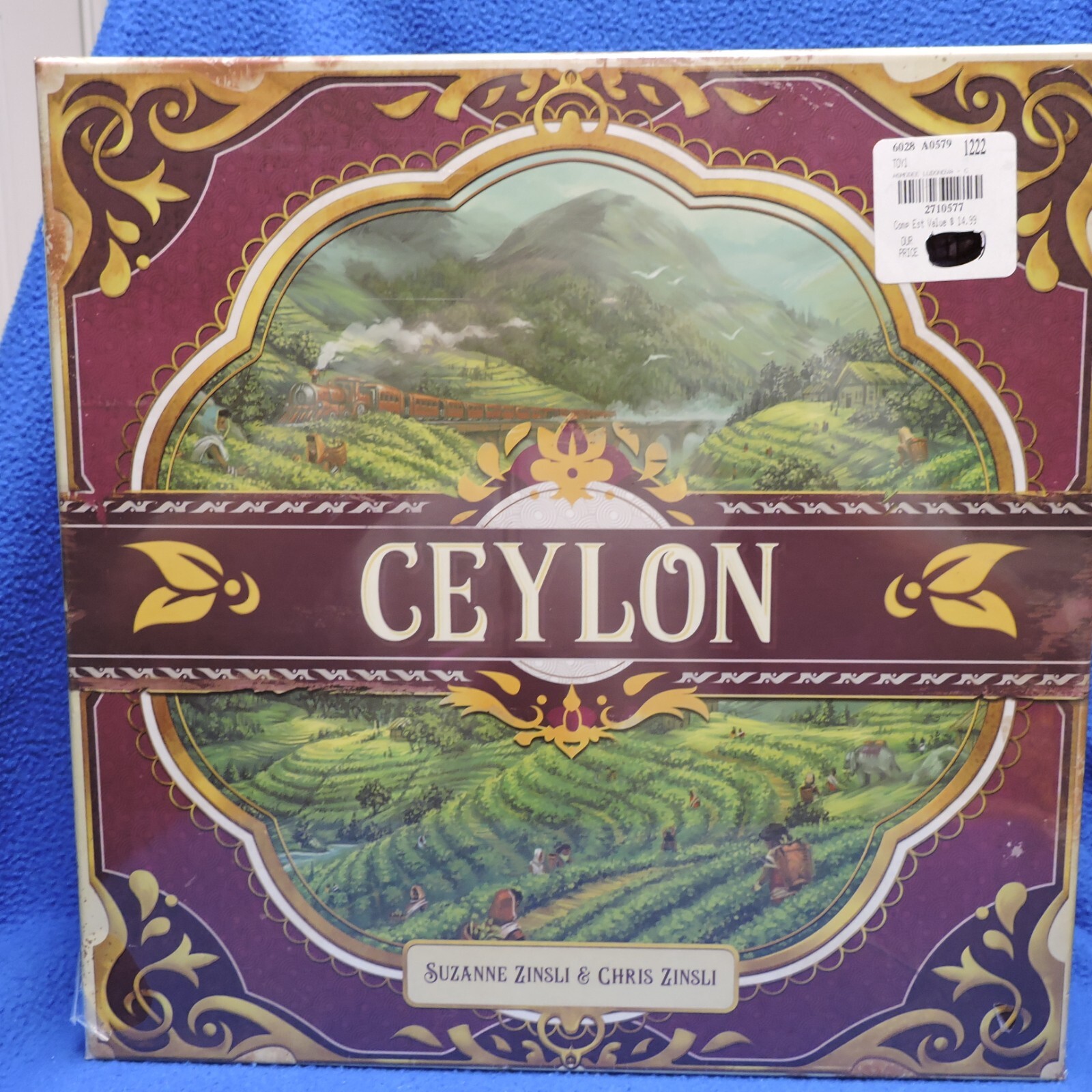 Ceylon Board Game. (Plant Harvest and ship teas). Suzanne and Chris Zinsli. 2018