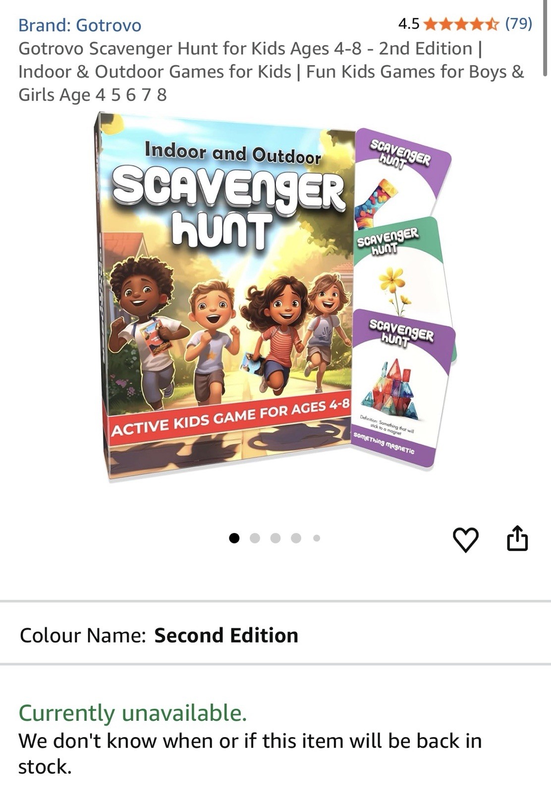 GOTROVO Kids Scavenger Hunt Game – Indoor and Outdoor & 3 Stem DIY Activity Book
