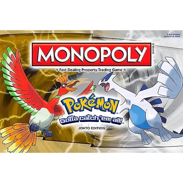 Monopoly Pokemon Johto Edition Board Game for 2-6 Players – New