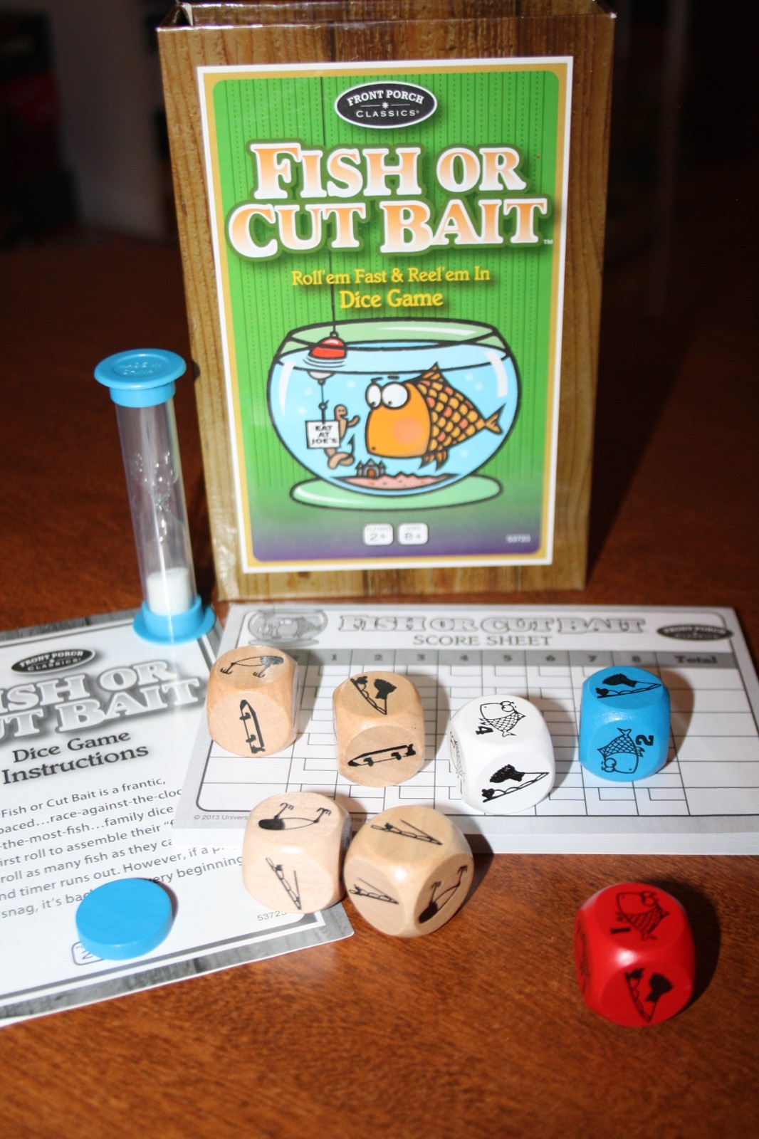 Fish or Cut Bait Roll ’em Fast & Reel ’em In Dice Game Front Porch Classics 2013