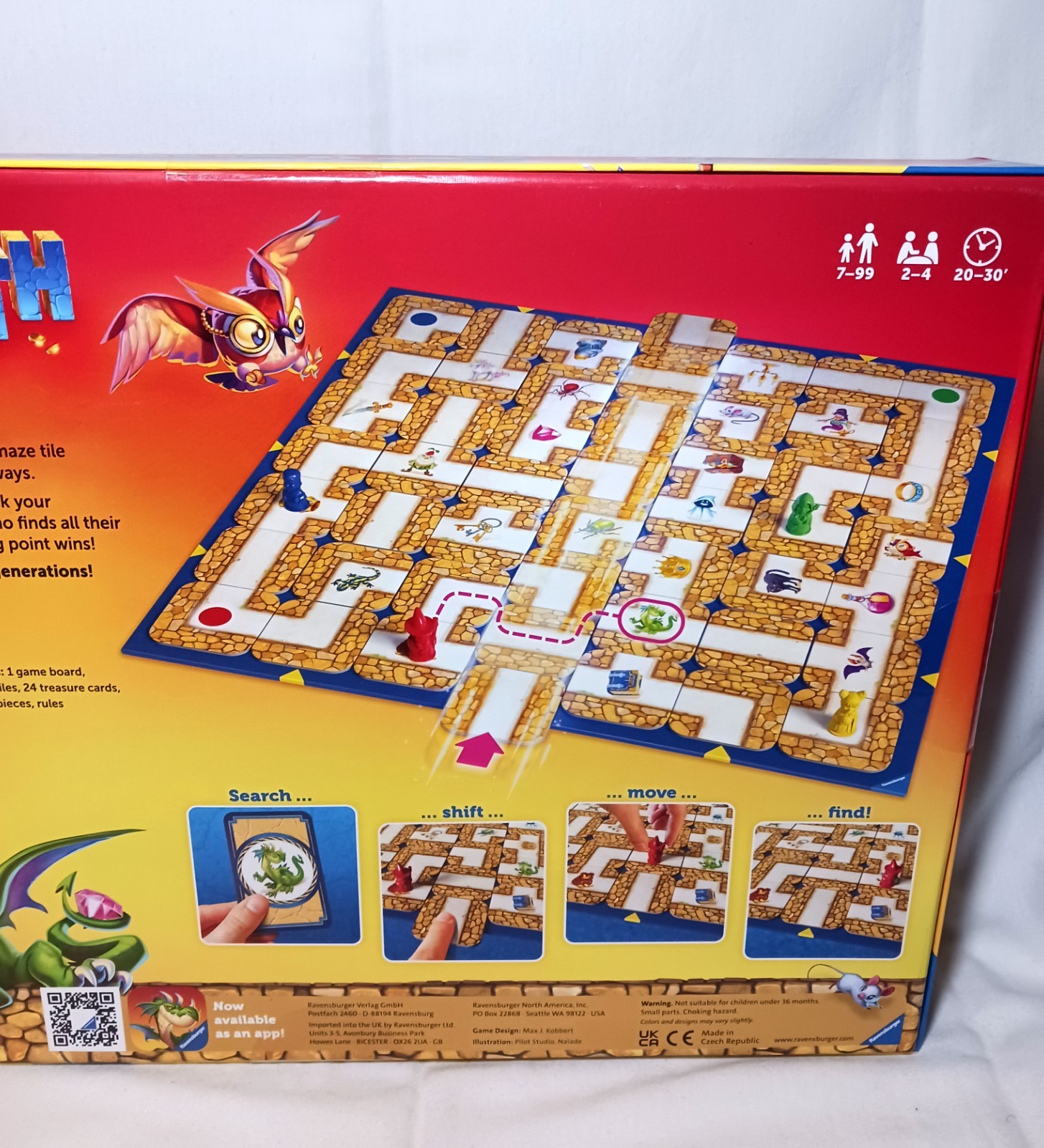 2007 NEW & SEALED Labyrinth Board Game Ravensburger Moving Maze Max J. Kobbert