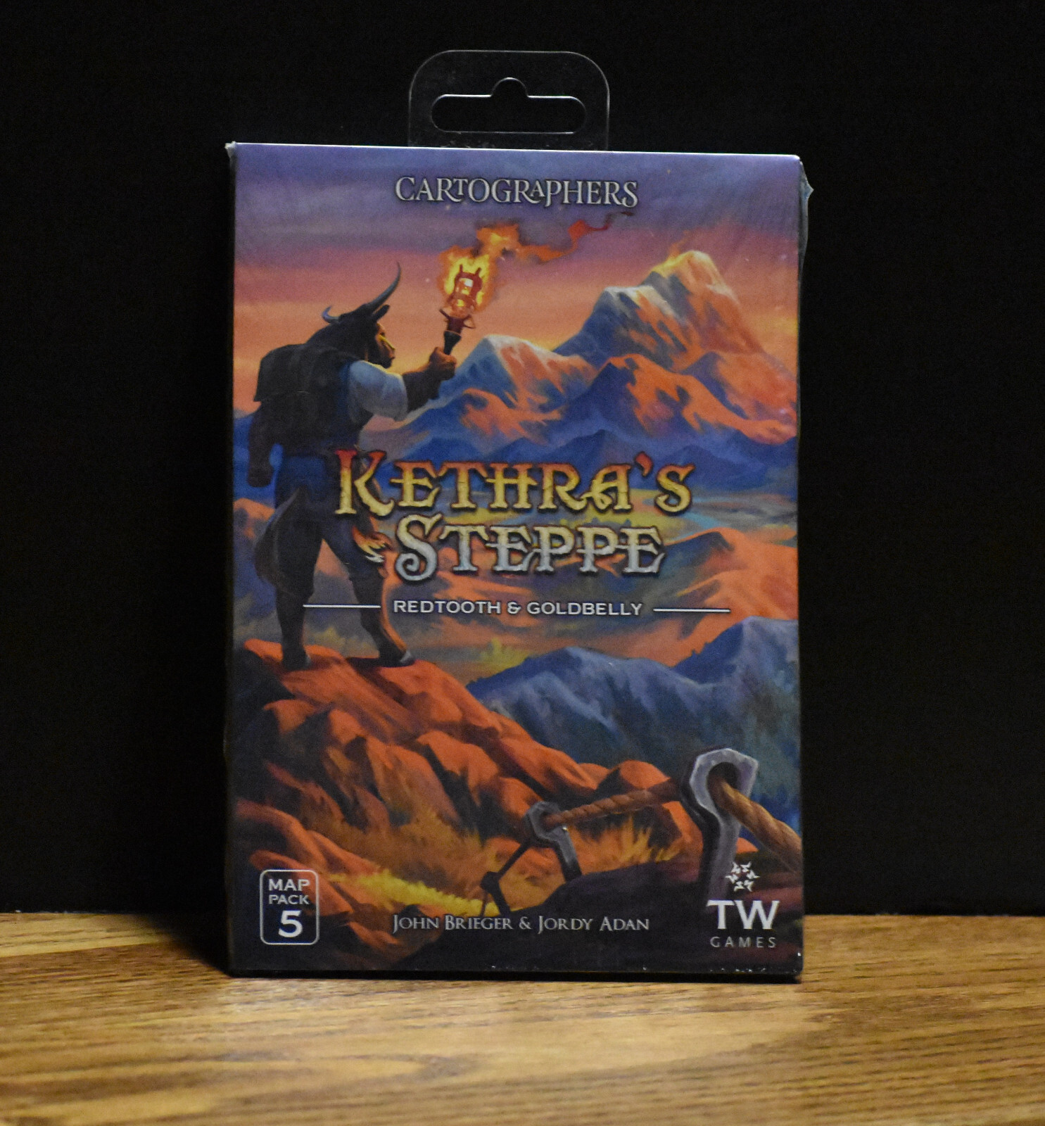 Thunderworks Games – Cartographers: Kethra’s Steppe: Redtooth & Goldbelly Pack 5