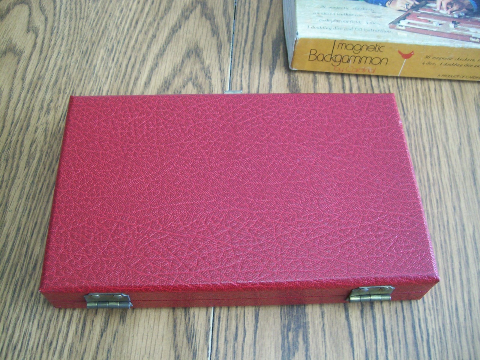 backgammon magnetic by cardinal in original box complete 107m 1970’s vintage