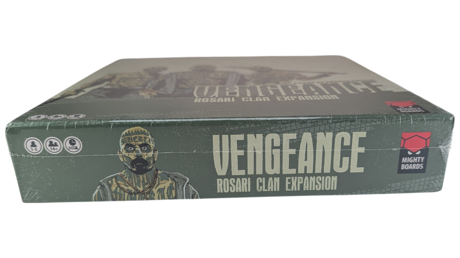Vengeance Rosari Clan Expansion Board Game Mighty Boards Greenbrier New Sealed