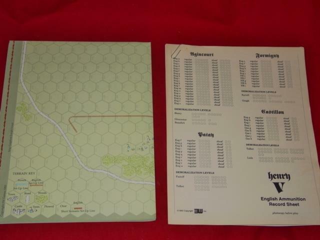 3W – HENRY V – 4 Battles from the Hundred Years War Game (PUN) EX RARE