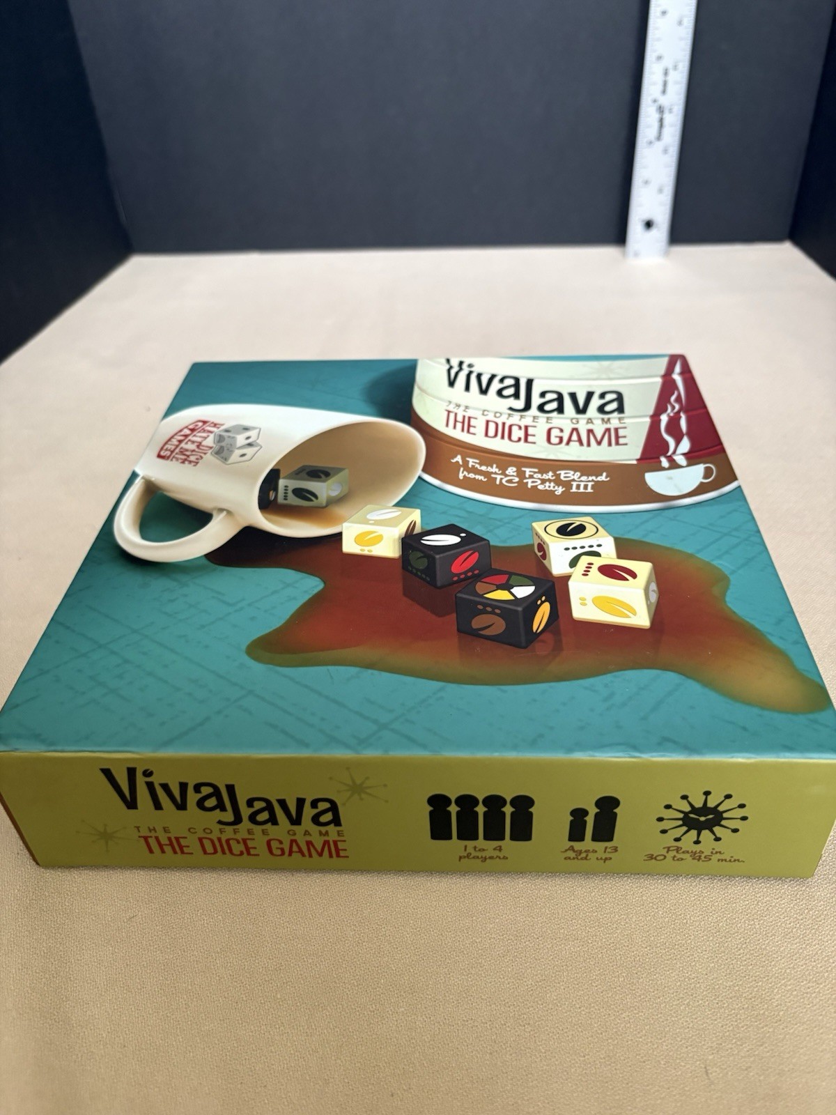 Viva Java Board Game The Coffee Game 2017 Dice Hate Open Box Never Played