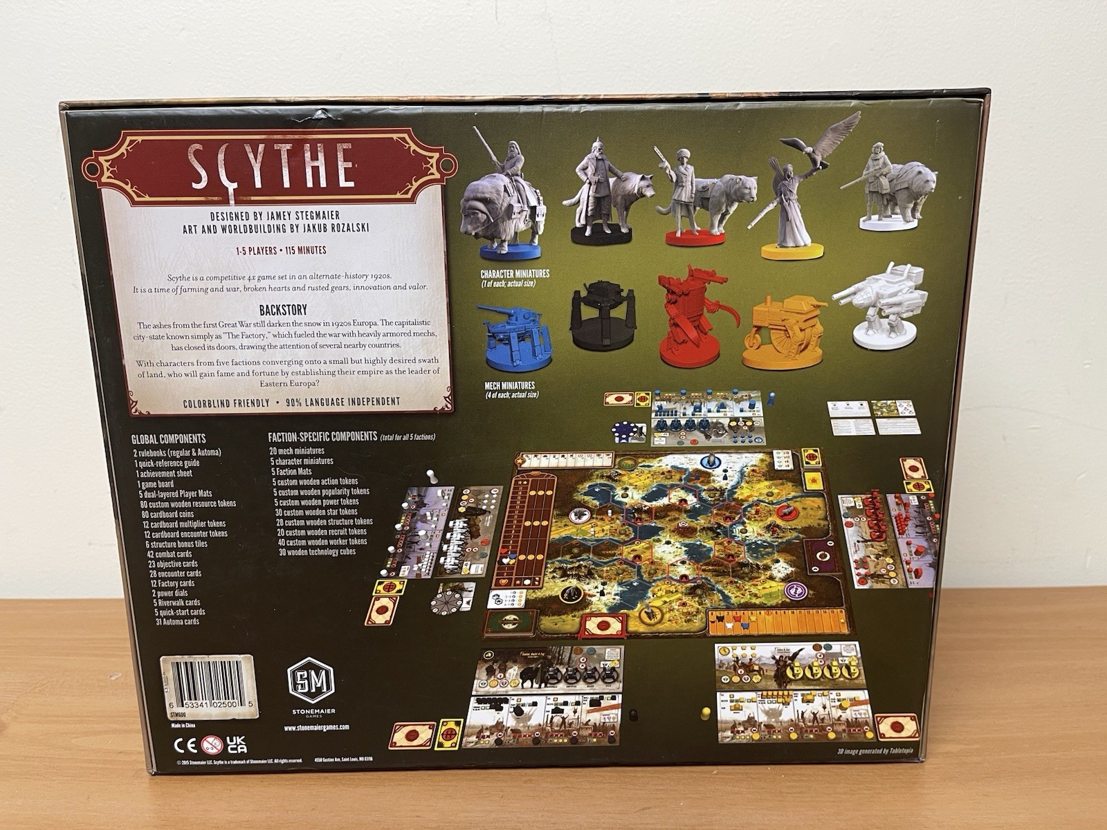 Scythe Collector’s Edition Board Game – Stonemaier Games – 100% Complete EUC