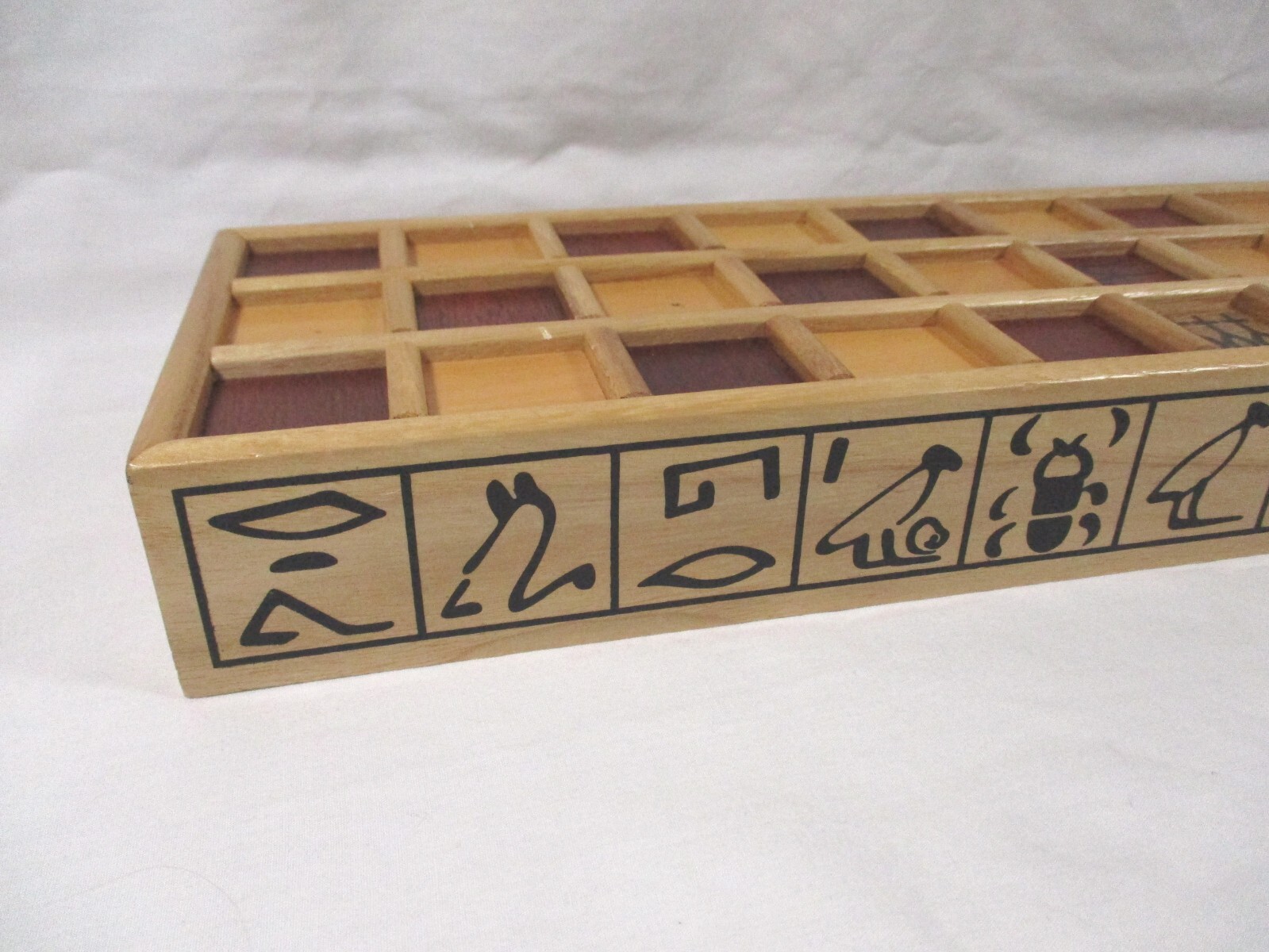 Senet Game Favorite Ancient Egyptian Board Game Wooden replacemt GAME BOARD ONLY