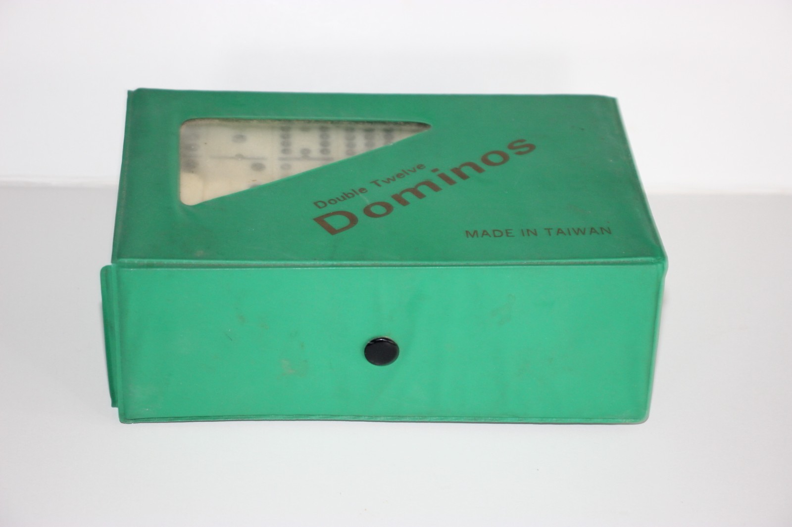 Vtg Set of 92 Professional Double Twelve 12 Dominoes With Spinners Vinyl Case