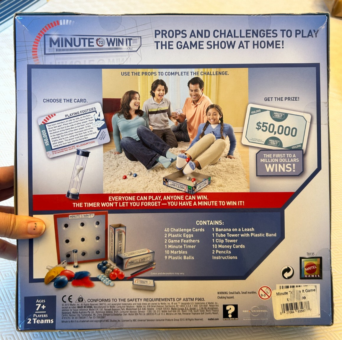Minute To Win It Family Party Game NBC Guy Fieri Mattel – Sealed New In Box